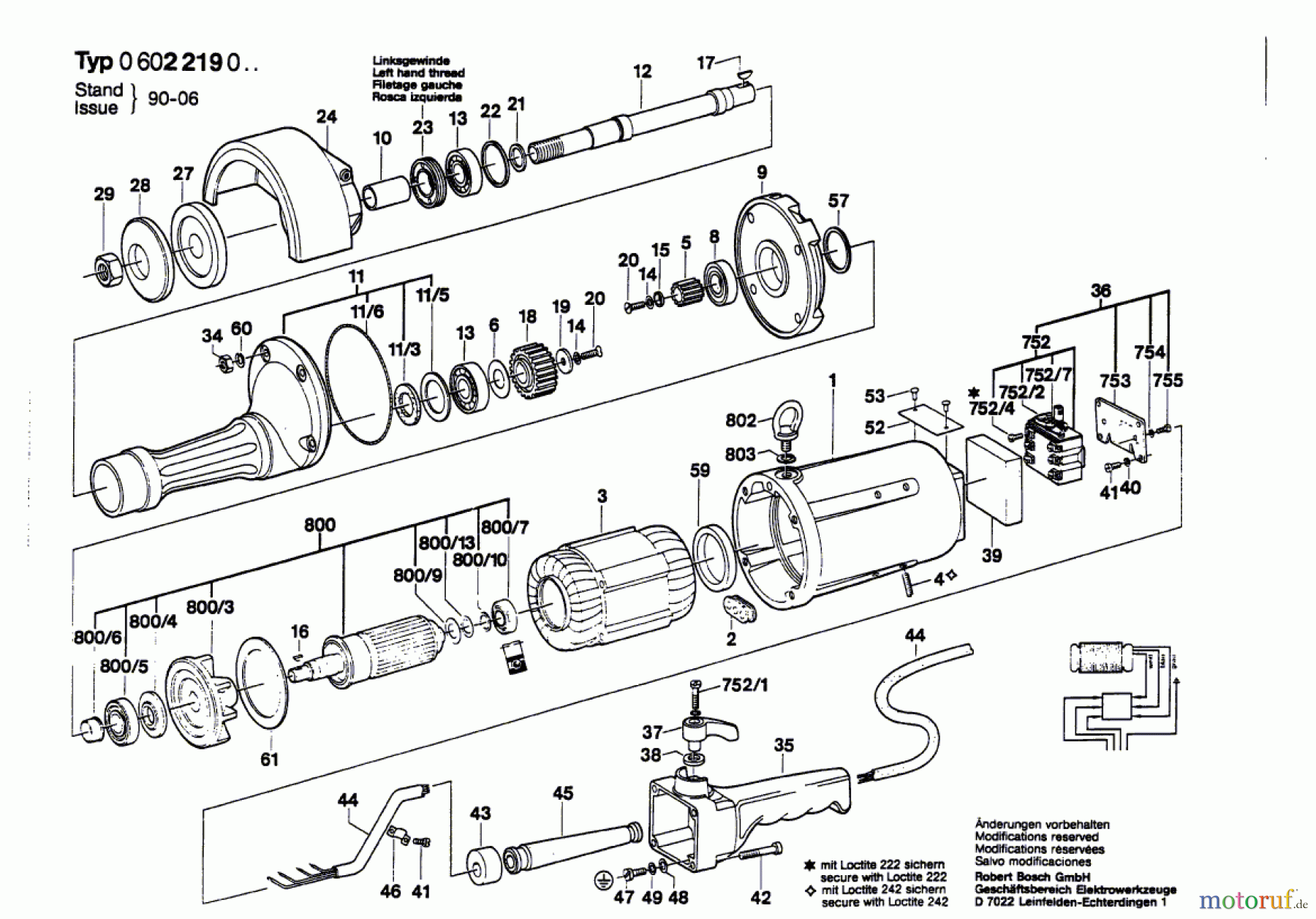 Bosch Werkzeug Hf-Geradschleifer ---- Seite 1