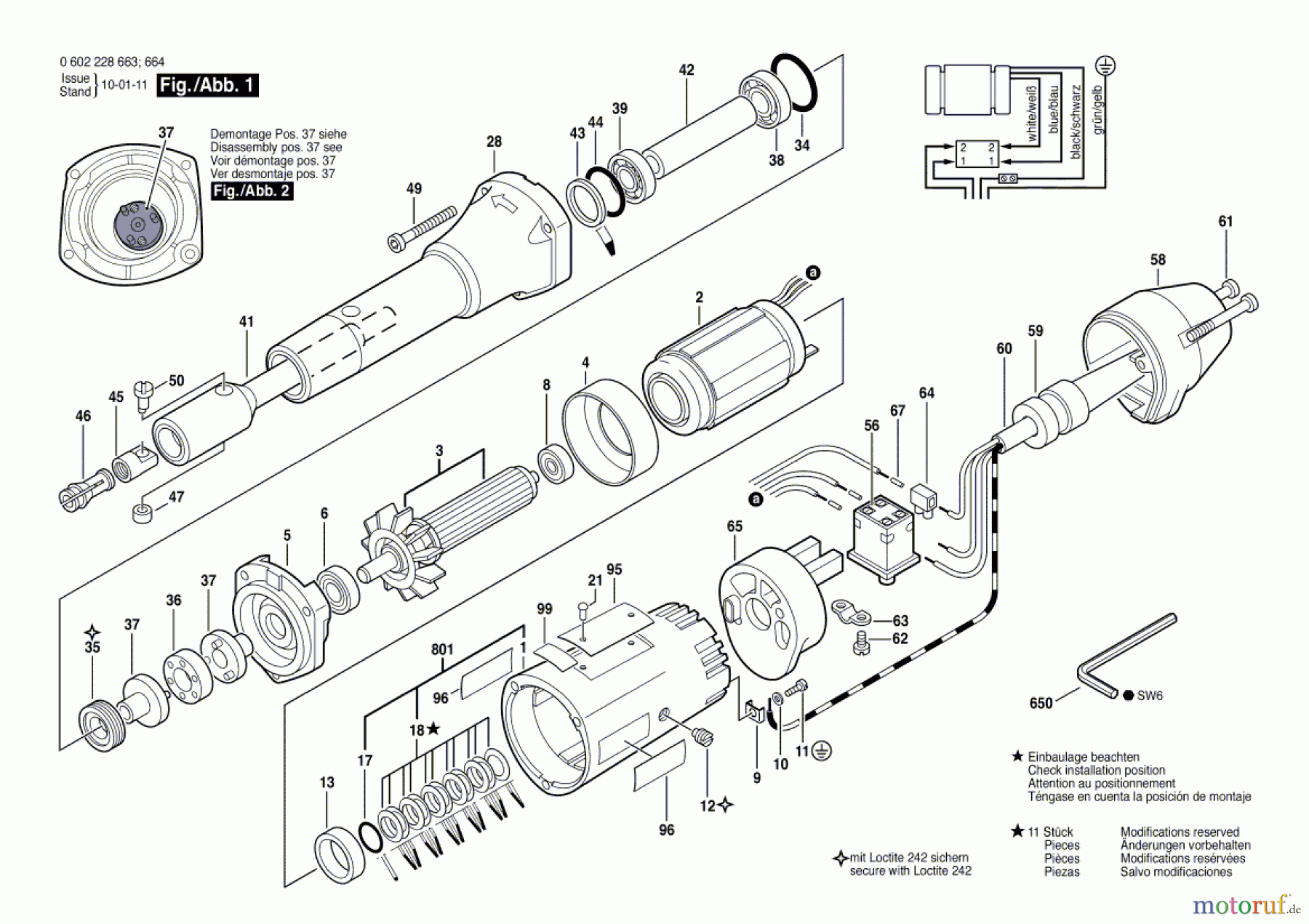 Bosch Werkzeug Hf-Geradschleifer GERADSCHLEIFER ---- Seite 1
