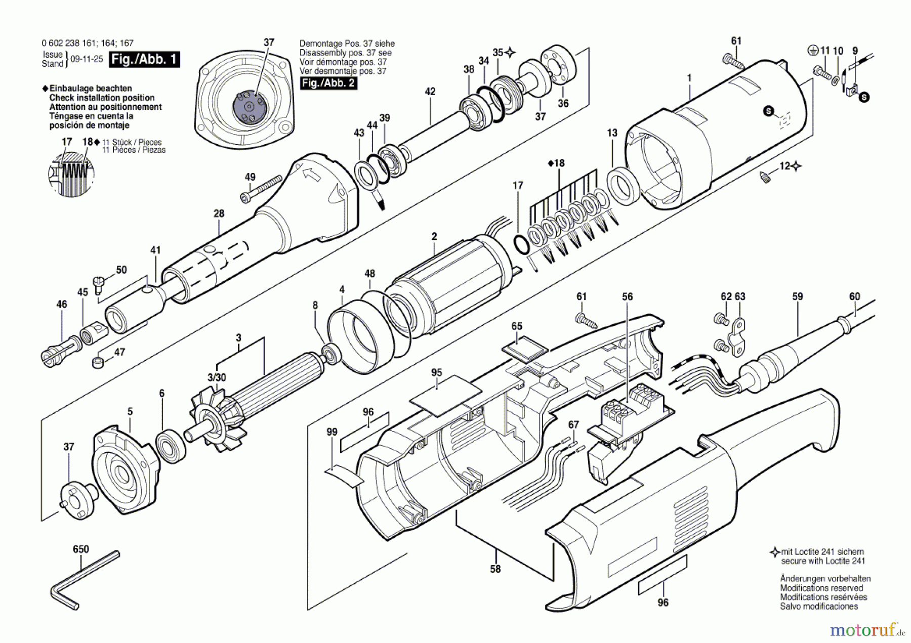 Bosch Werkzeug Hf-Geradschleifer ---- Seite 1