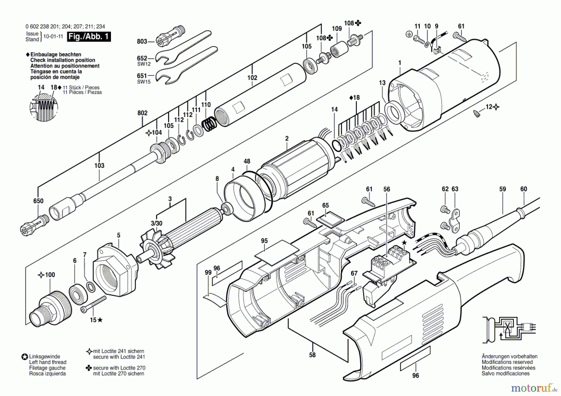 Bosch Werkzeug Hf-Geradschleifer ---- Seite 1