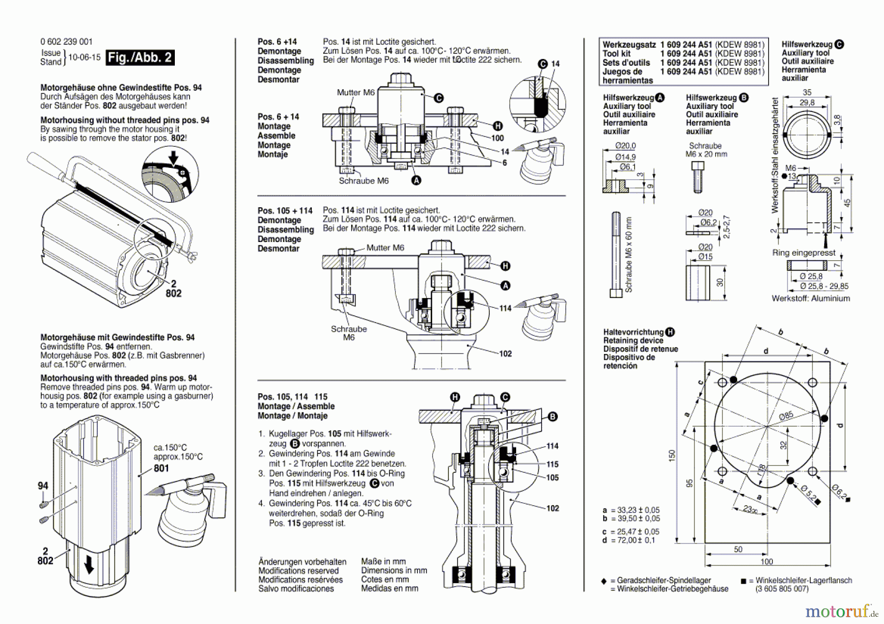 Bosch Werkzeug Hf-Geradschleifer ---- Seite 2