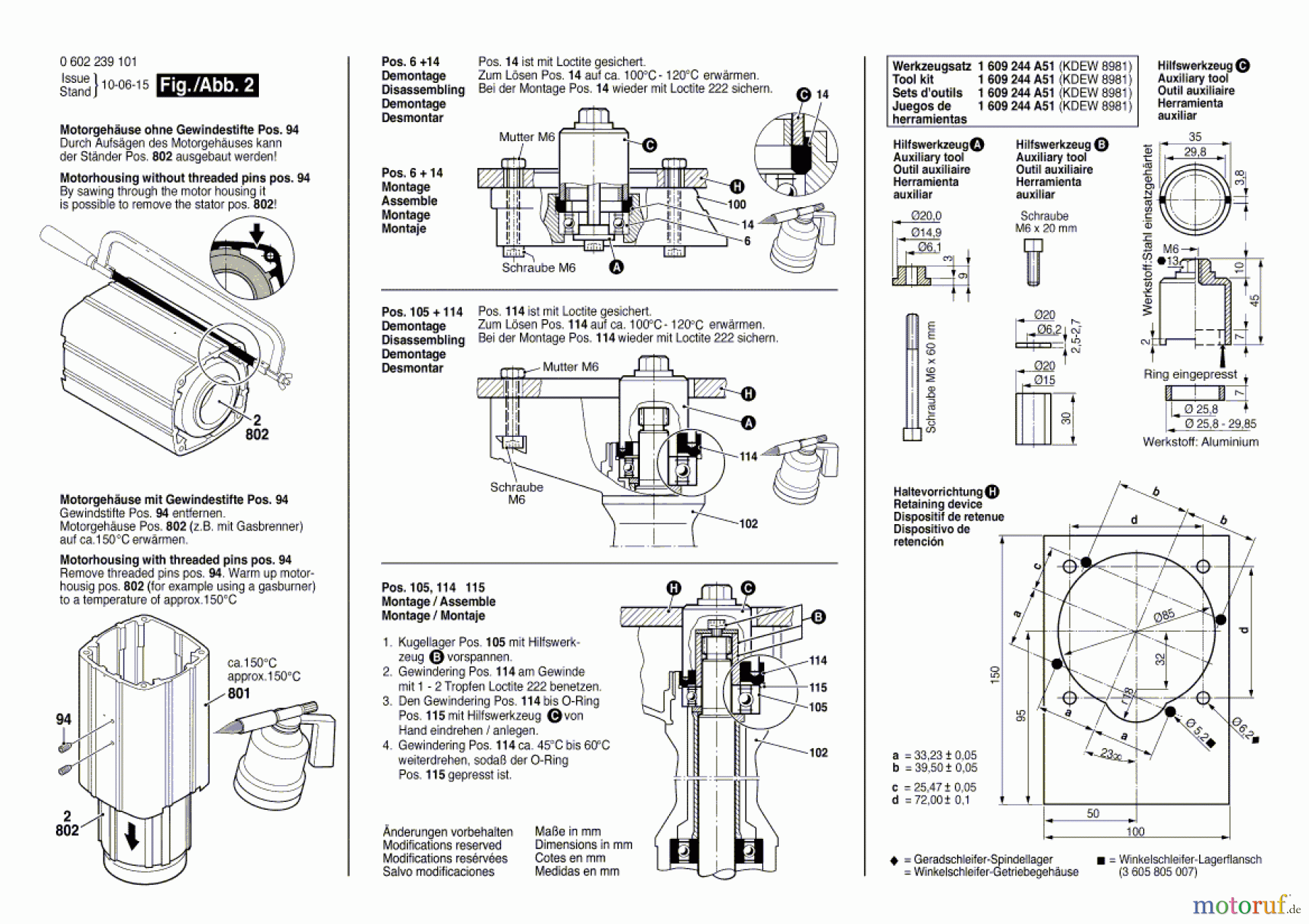 Bosch Werkzeug Hf-Geradschleifer ---- Seite 2