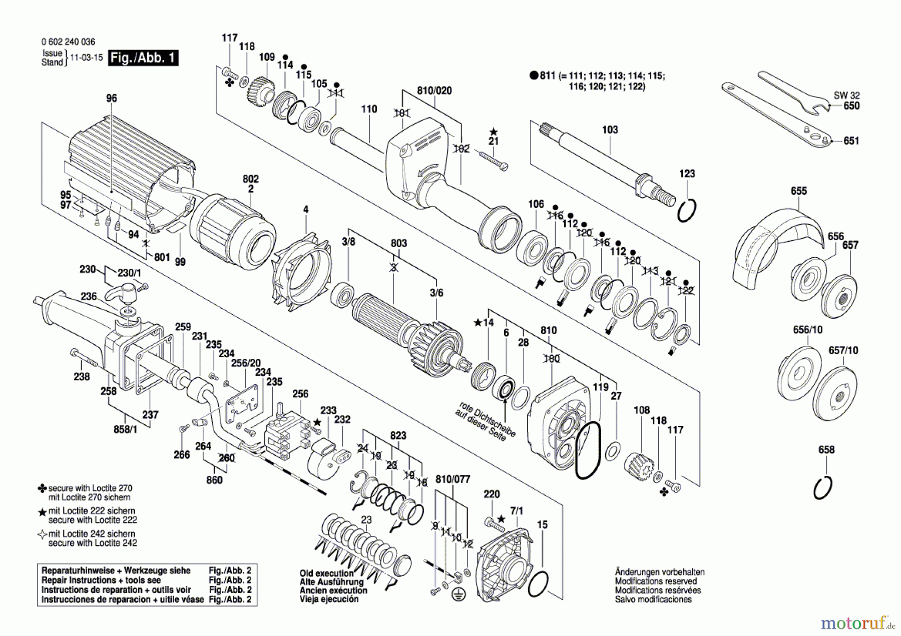 Bosch Werkzeug Hf-Geradschleifer ---- Seite 1