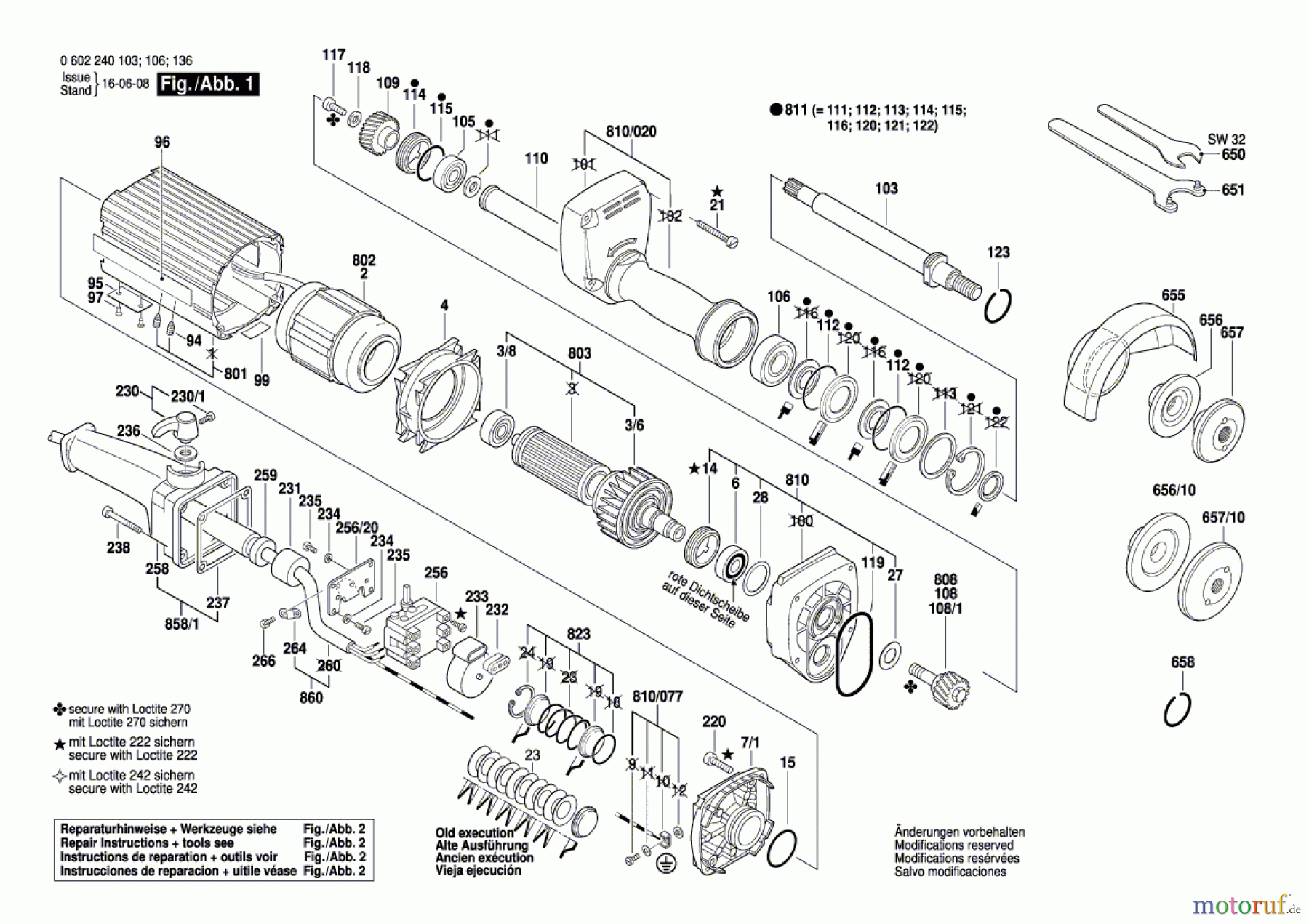 Bosch Werkzeug Hf-Geradschleifer ---- Seite 1