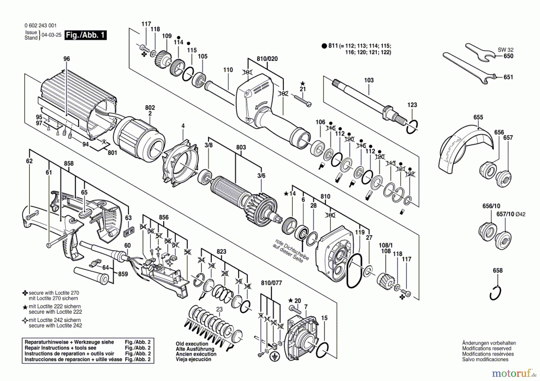 Bosch Werkzeug Hf-Geradschleifer ---- Seite 1