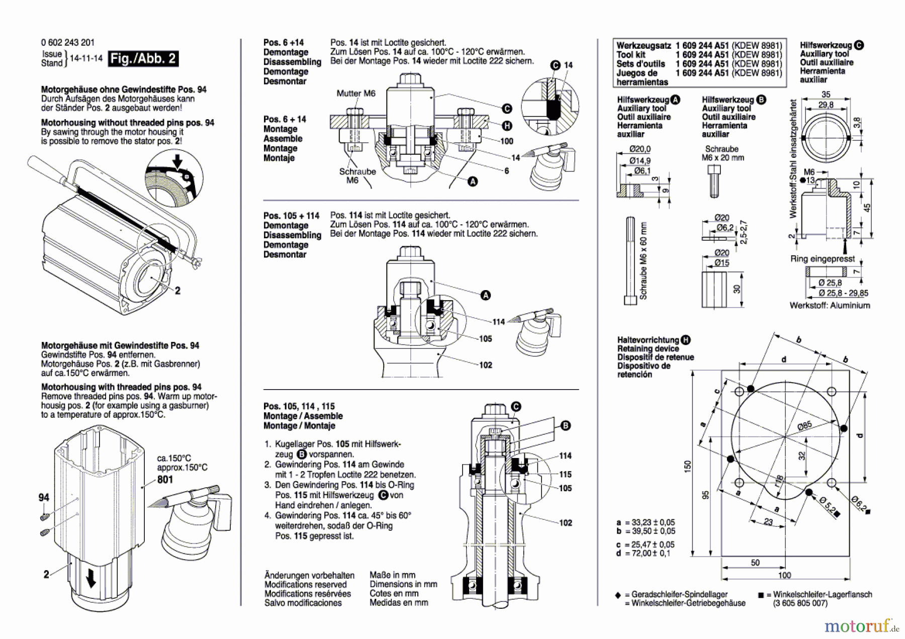 Bosch Werkzeug Hf-Geradschleifer ---- Seite 2