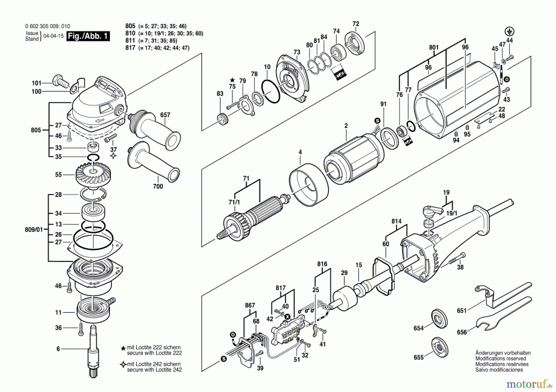 Bosch Werkzeug Hf-Winkelschleifer ---- Seite 1