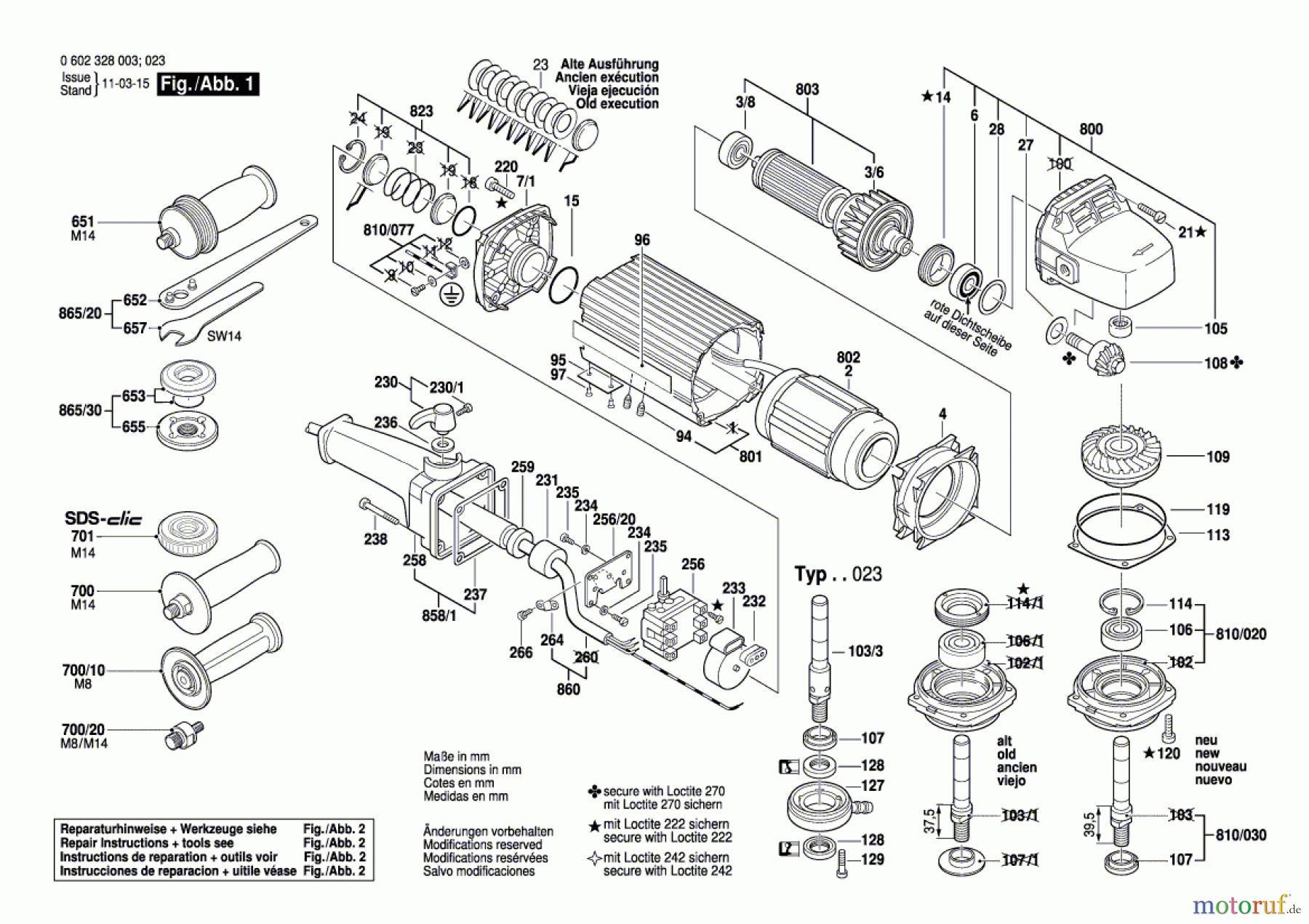 Bosch Werkzeug Hf-Winkelschleifer ---- Seite 1