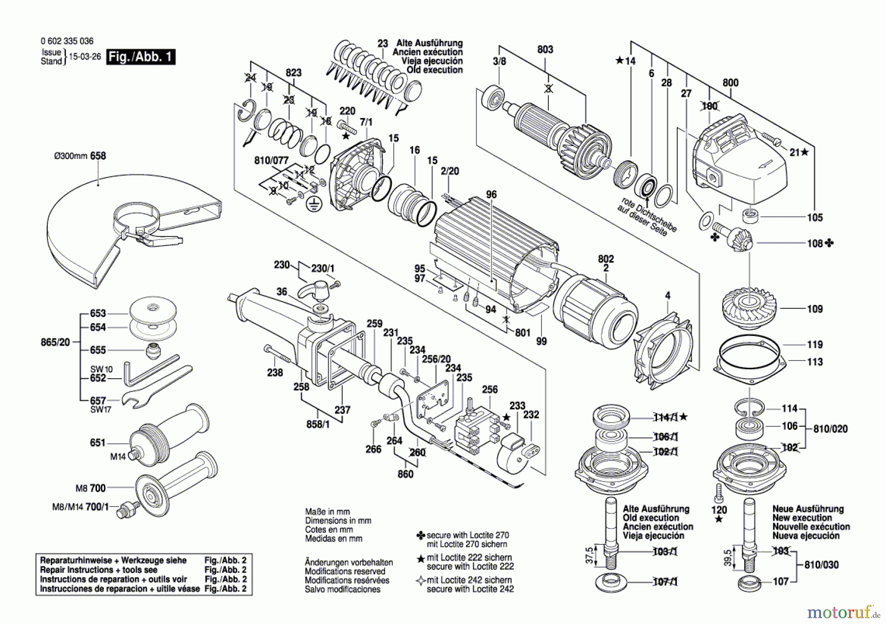 Bosch Werkzeug Flachkopfwinkelschleifer ---- Seite 1