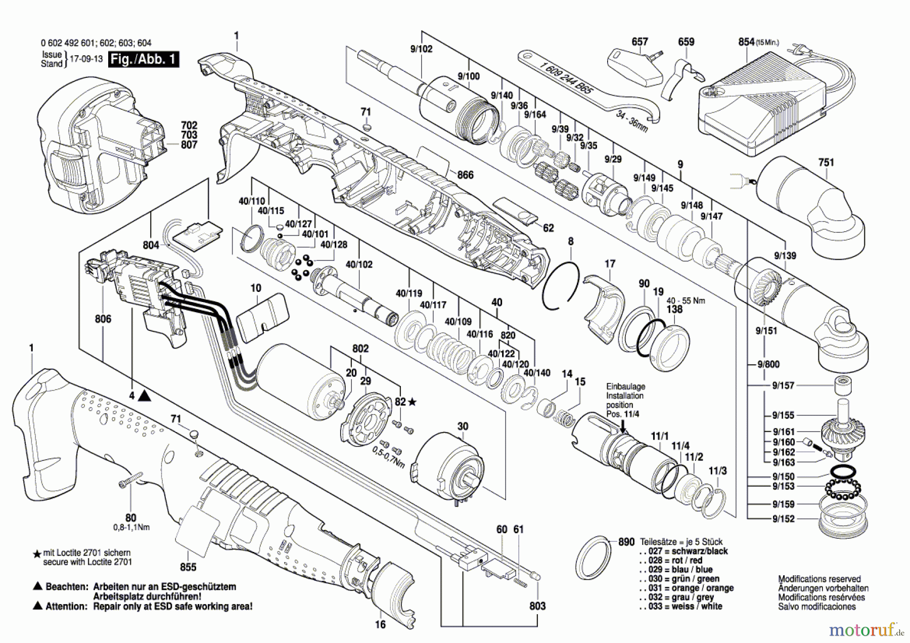 Bosch Akku Werkzeug Akku-Schrauber ANGLE EXACT 40-280 Seite 1