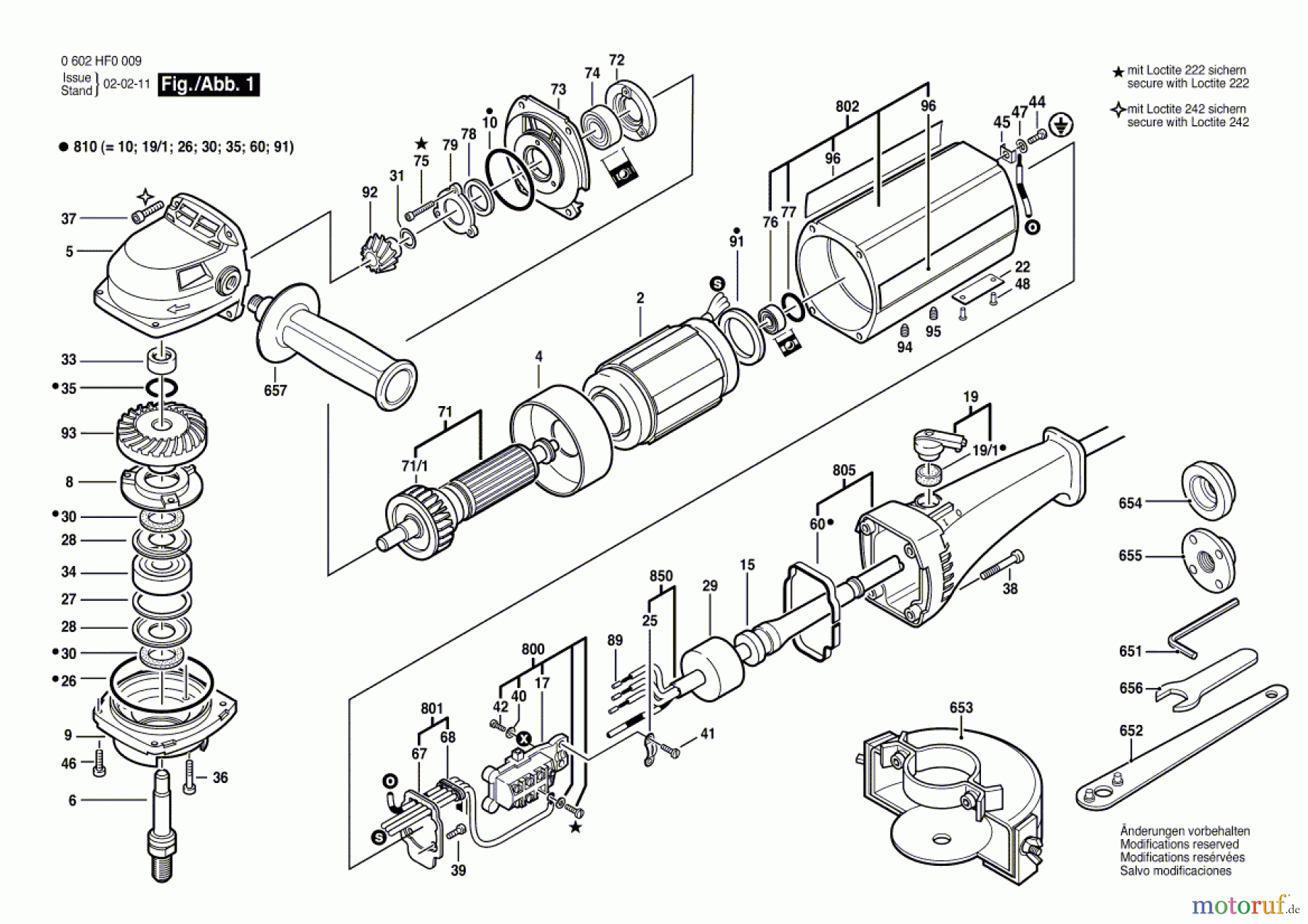 Bosch Werkzeug Hf-Winkelschleifer GR.77 Seite 1