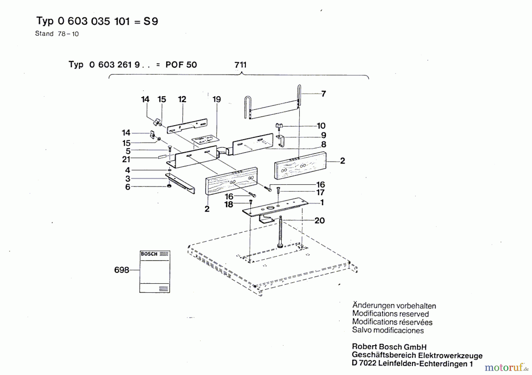 Bosch Werkzeug Sägetisch S 9 Seite 2