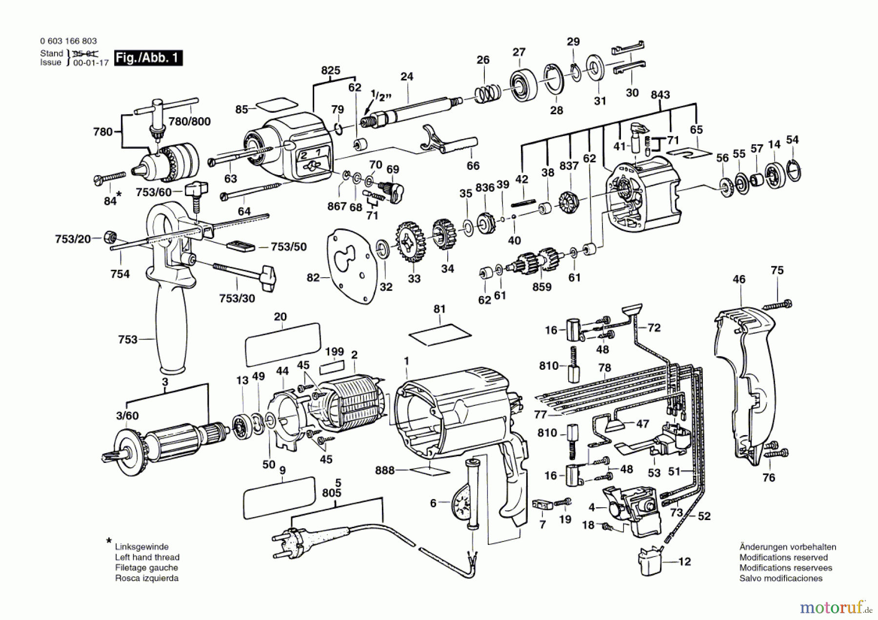 Bosch Werkzeug Schlagbohrmaschine CSB 680-2 RE Seite 1