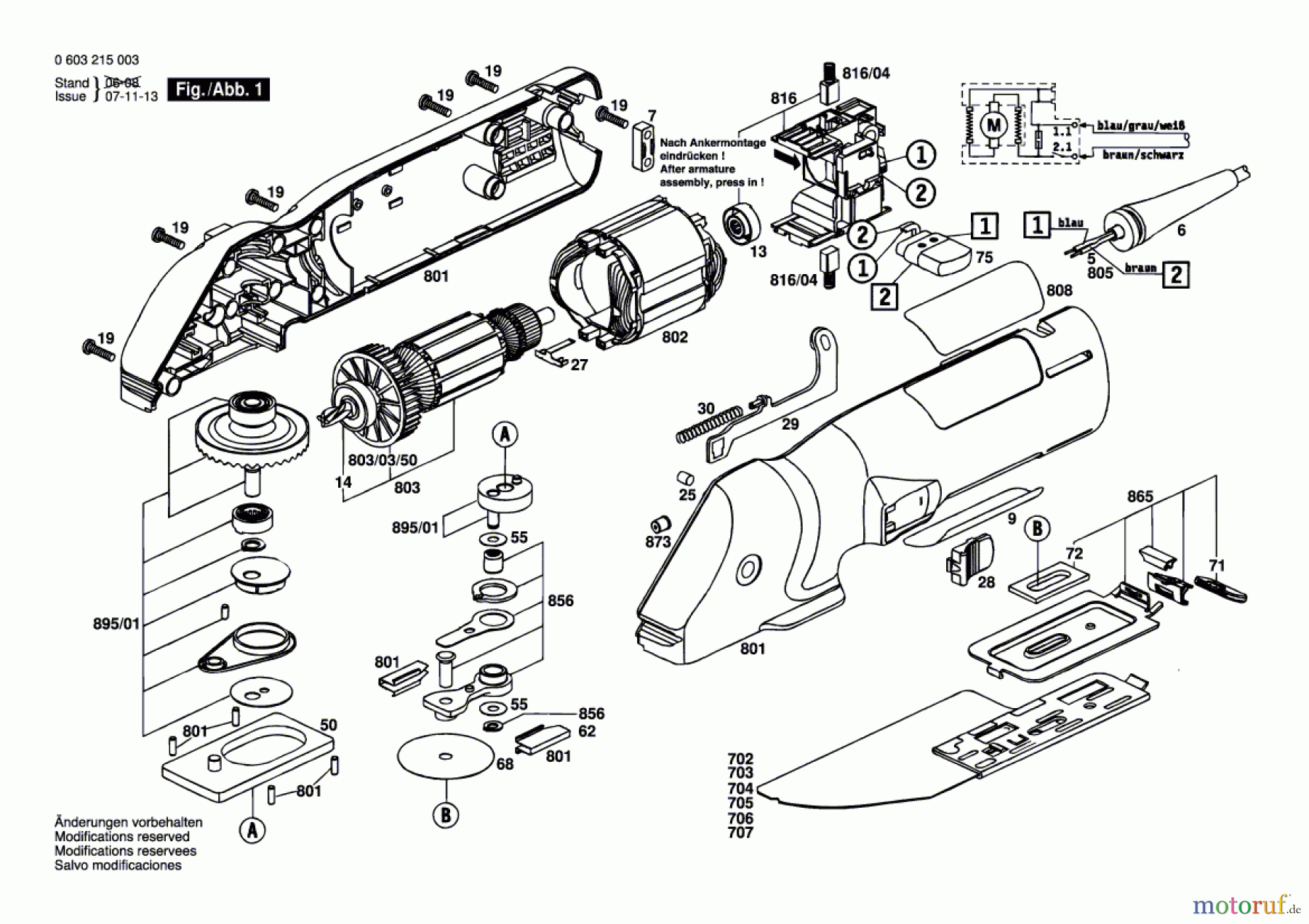 Bosch Werkzeug Feinschnittsäge PFS 250 Seite 1