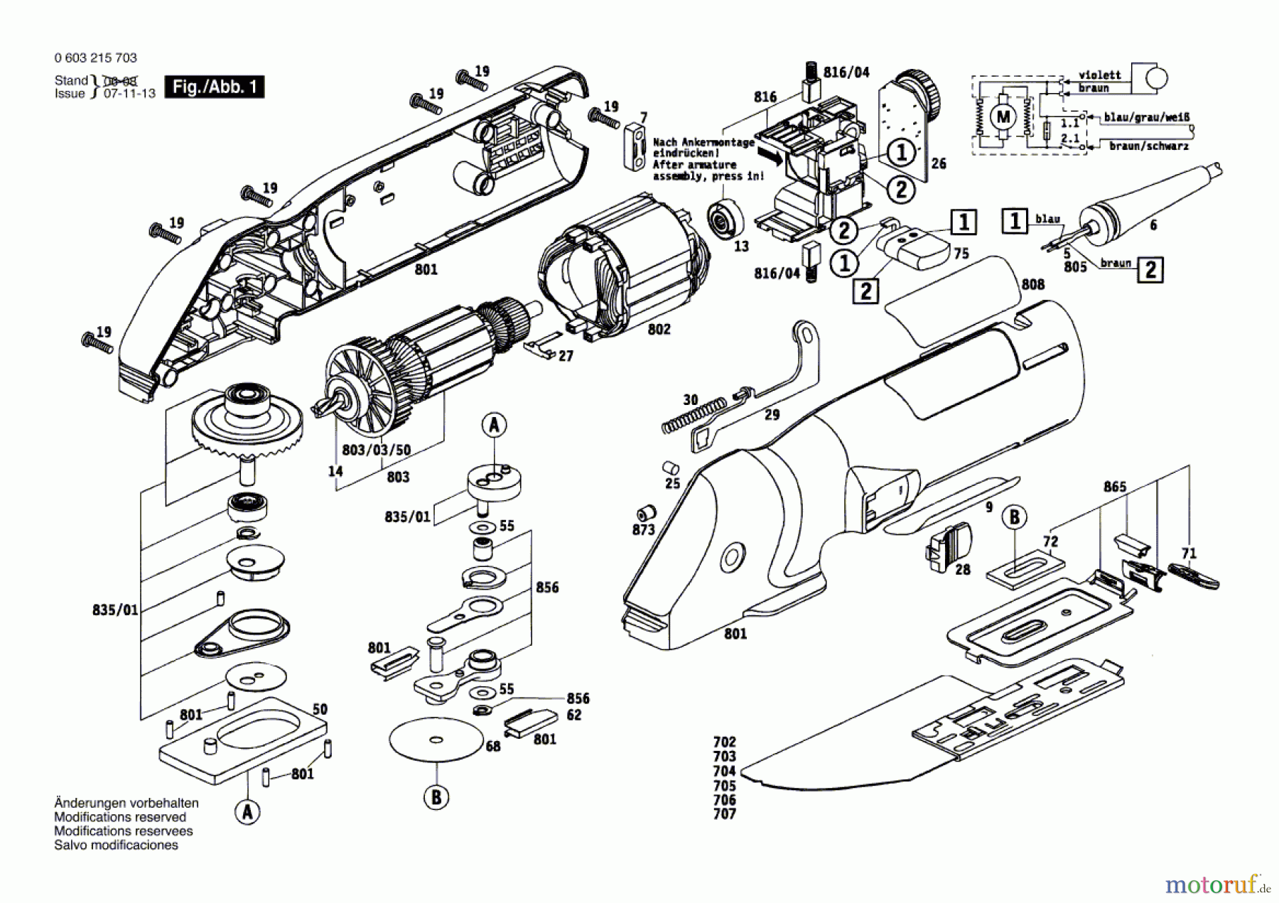 Bosch Werkzeug Feinschnittsäge PFS 280 E Seite 1