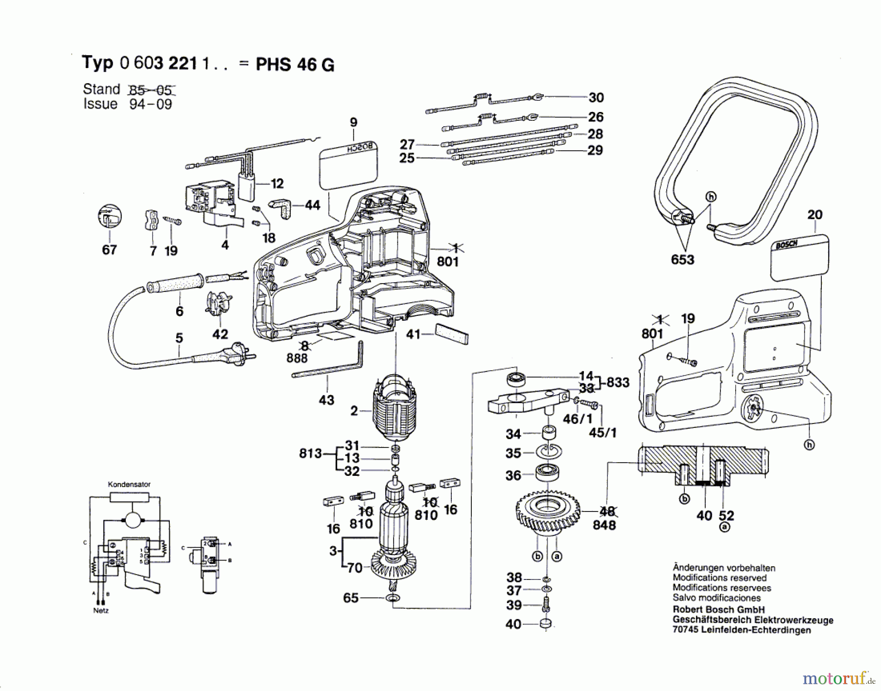  Bosch Gartengeräte Heckenschere PHS 46 G Seite 1