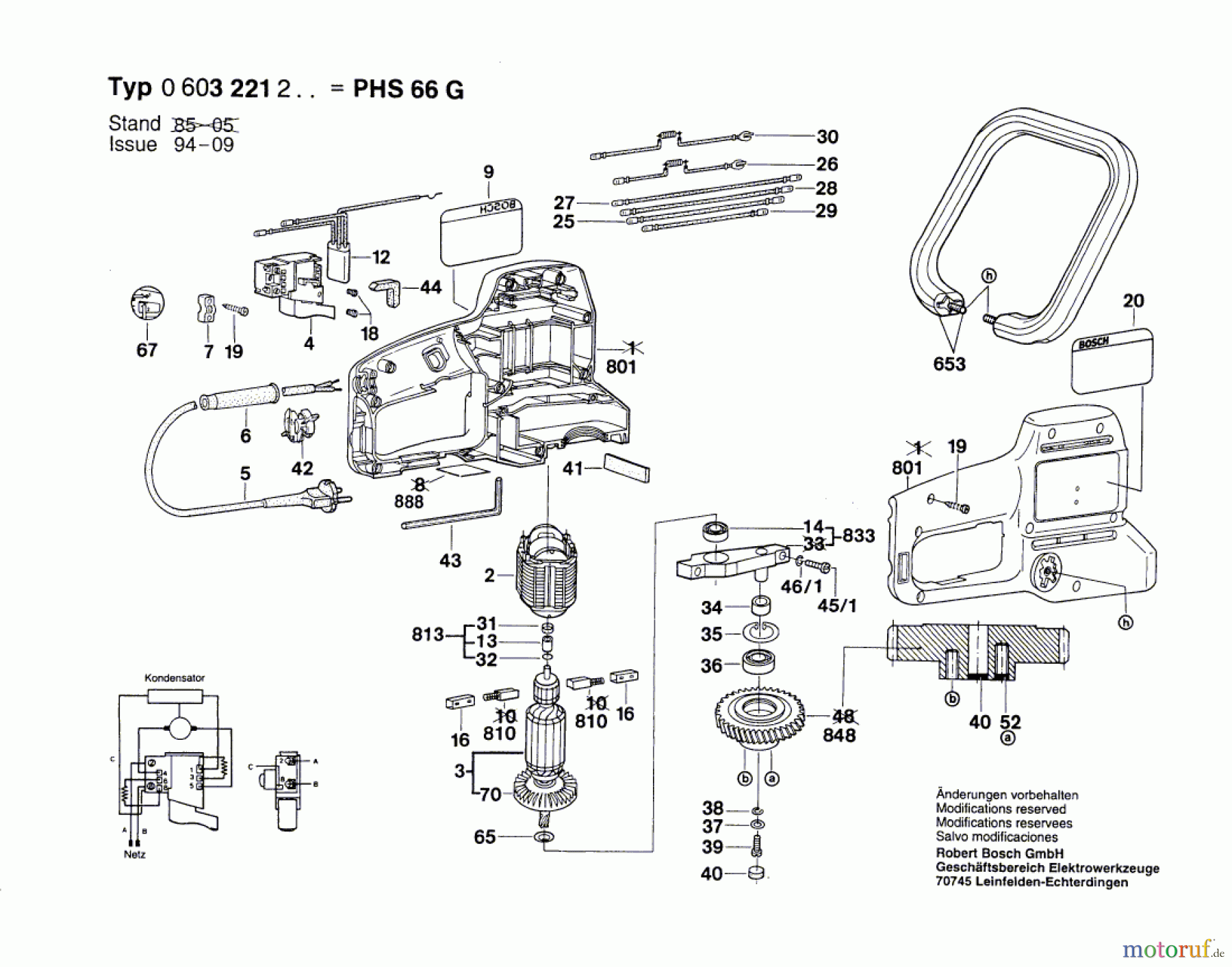 Bosch Gartengeräte Heckenschere PHS 66 G Seite 1
