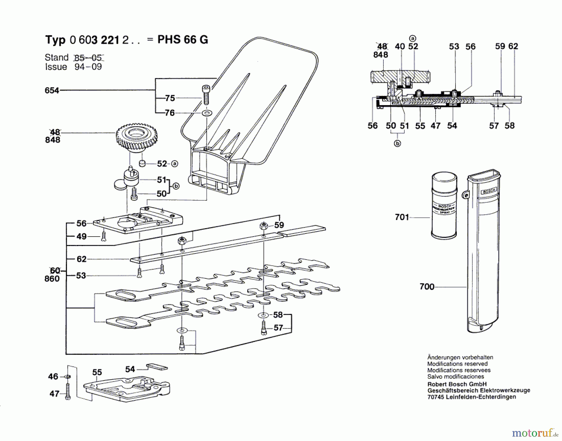 Bosch Gartengeräte Heckenschere PHS 66 G Seite 2