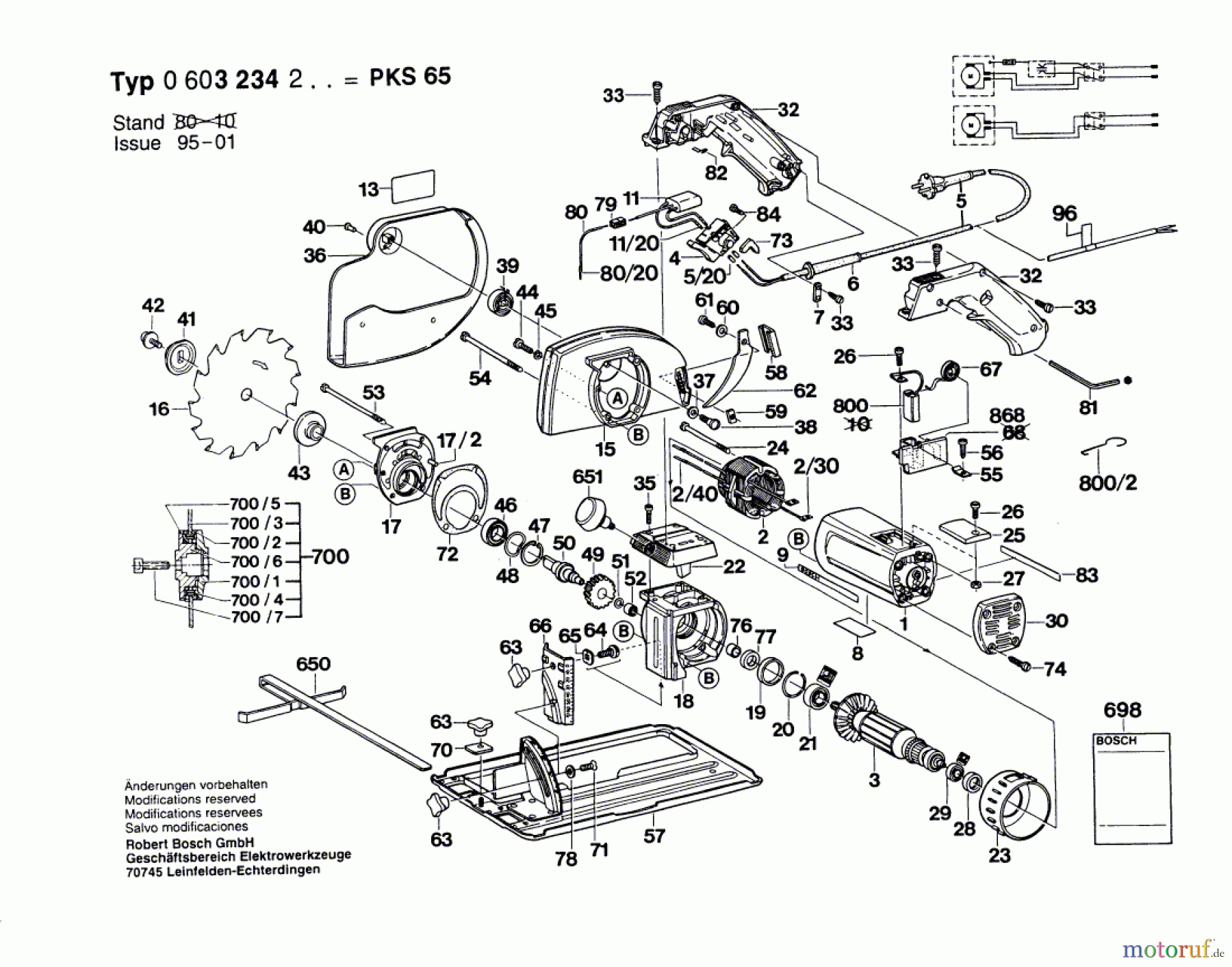 Bosch Werkzeug Gw-Handkreissäge ---- Seite 1