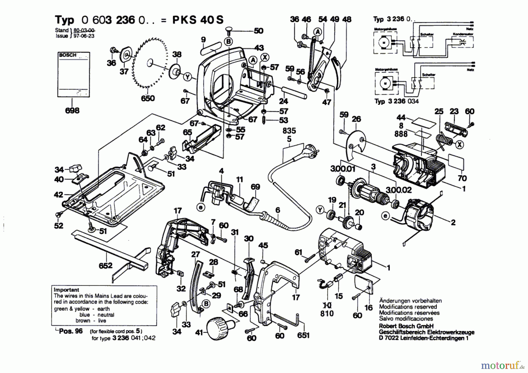 Bosch Werkzeug Handkreissäge ---- Seite 1