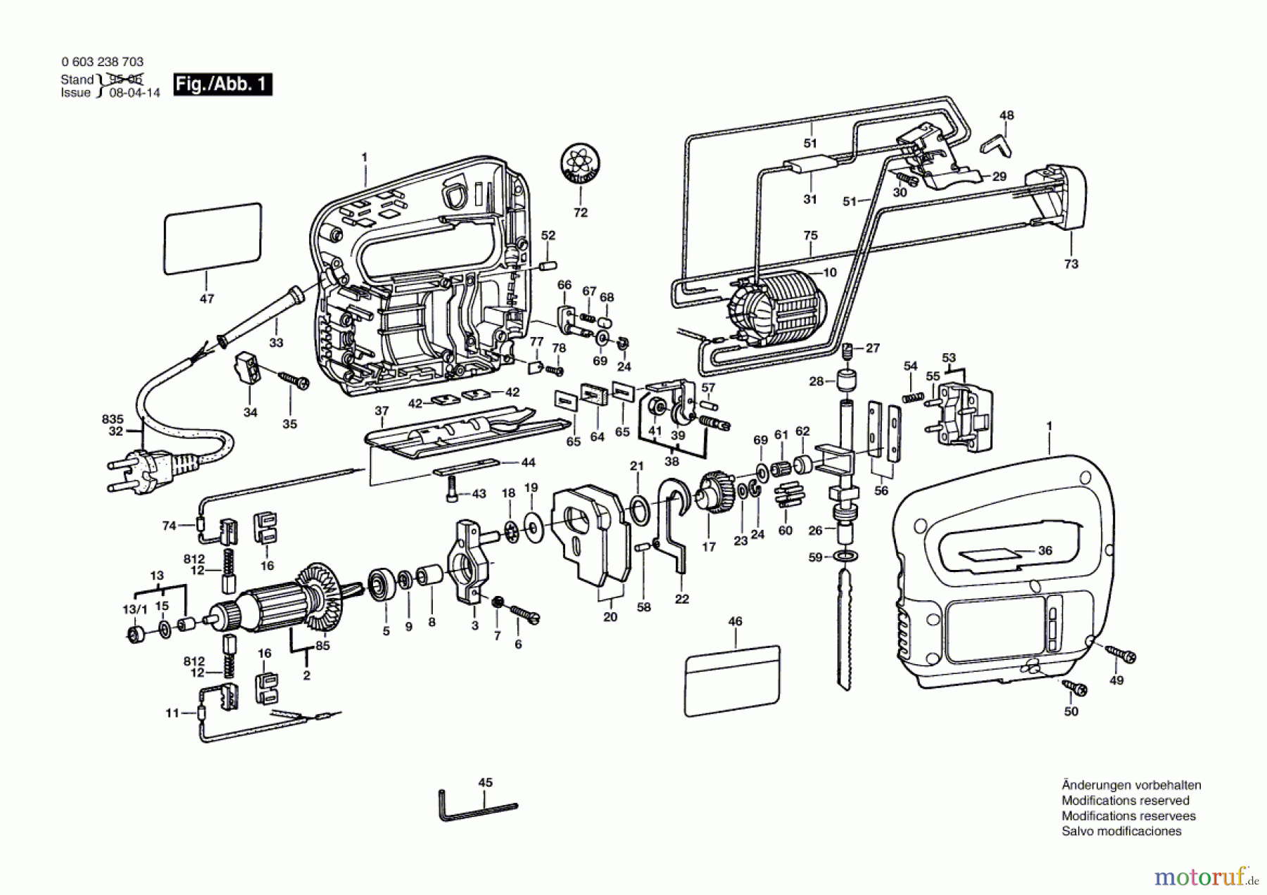 Bosch Werkzeug Stichsäge PST 55 PE Seite 1