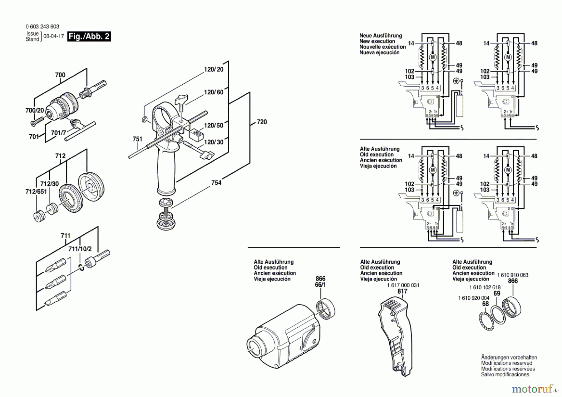 Bosch Werkzeug Bohrhammer PBH 20-RLE Seite 2