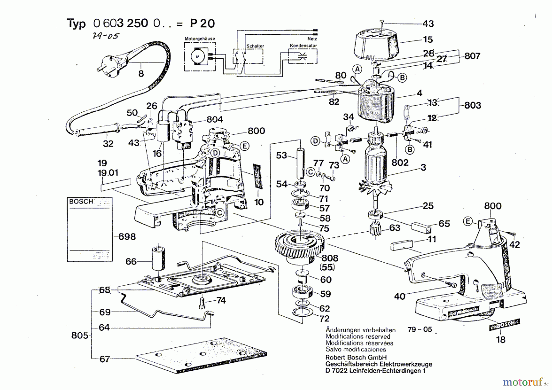Bosch Werkzeug Schwingschleifer P 20 Seite 1