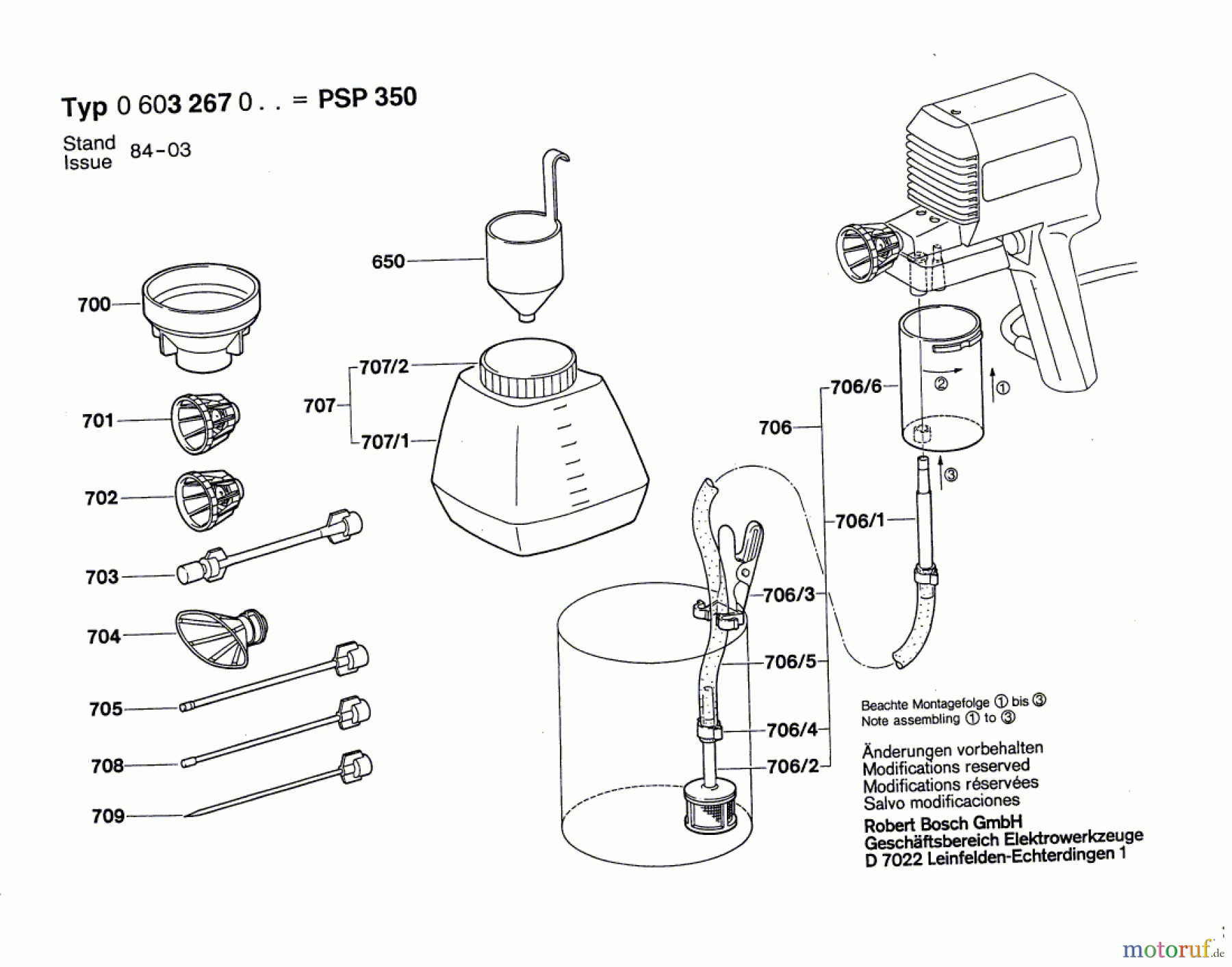 Bosch Wassertechnik Spritzpistole PSP 350 Seite 2