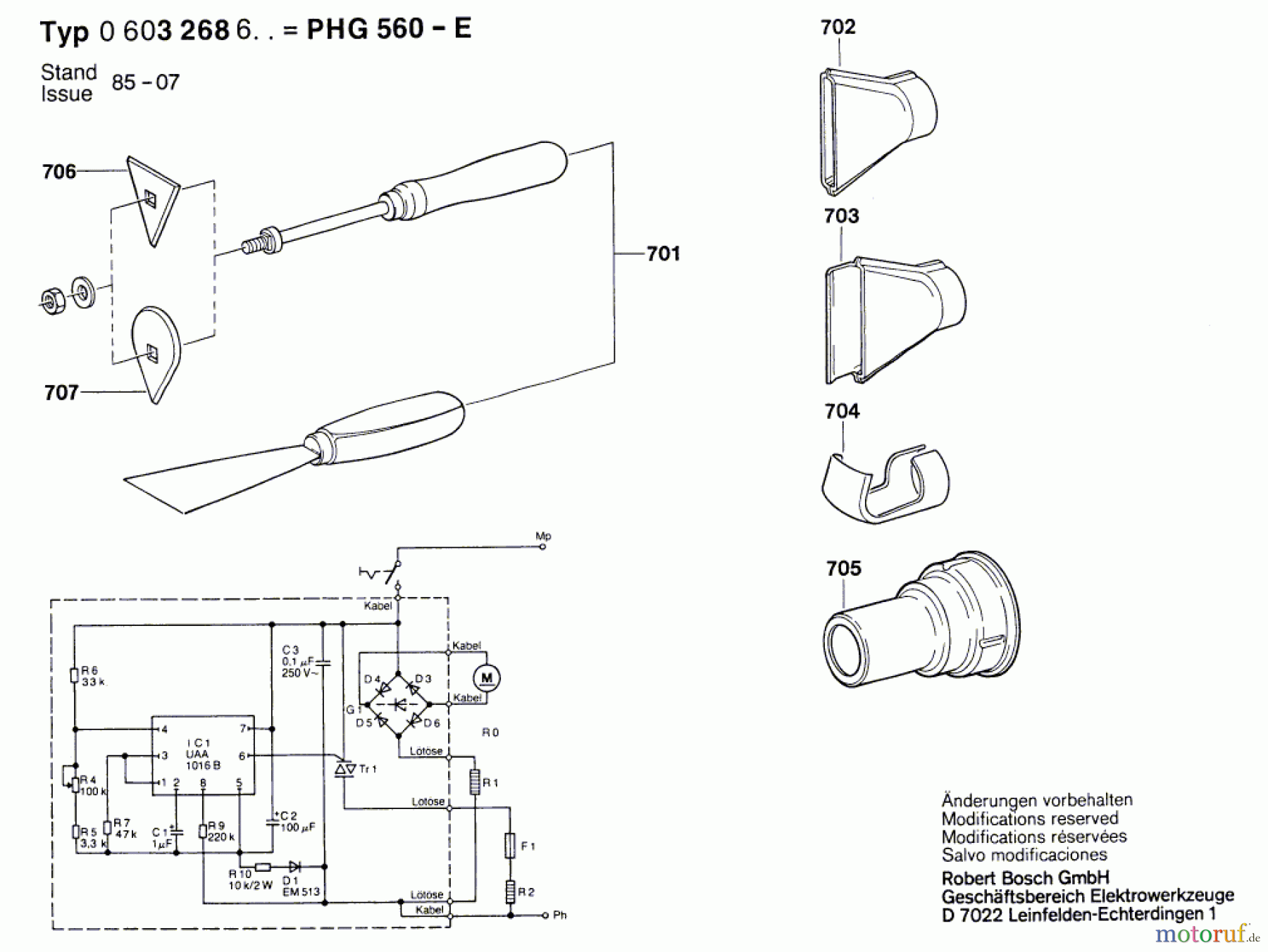 Bosch Werkzeug Heissluftgebläse PHG 560-E Seite 2