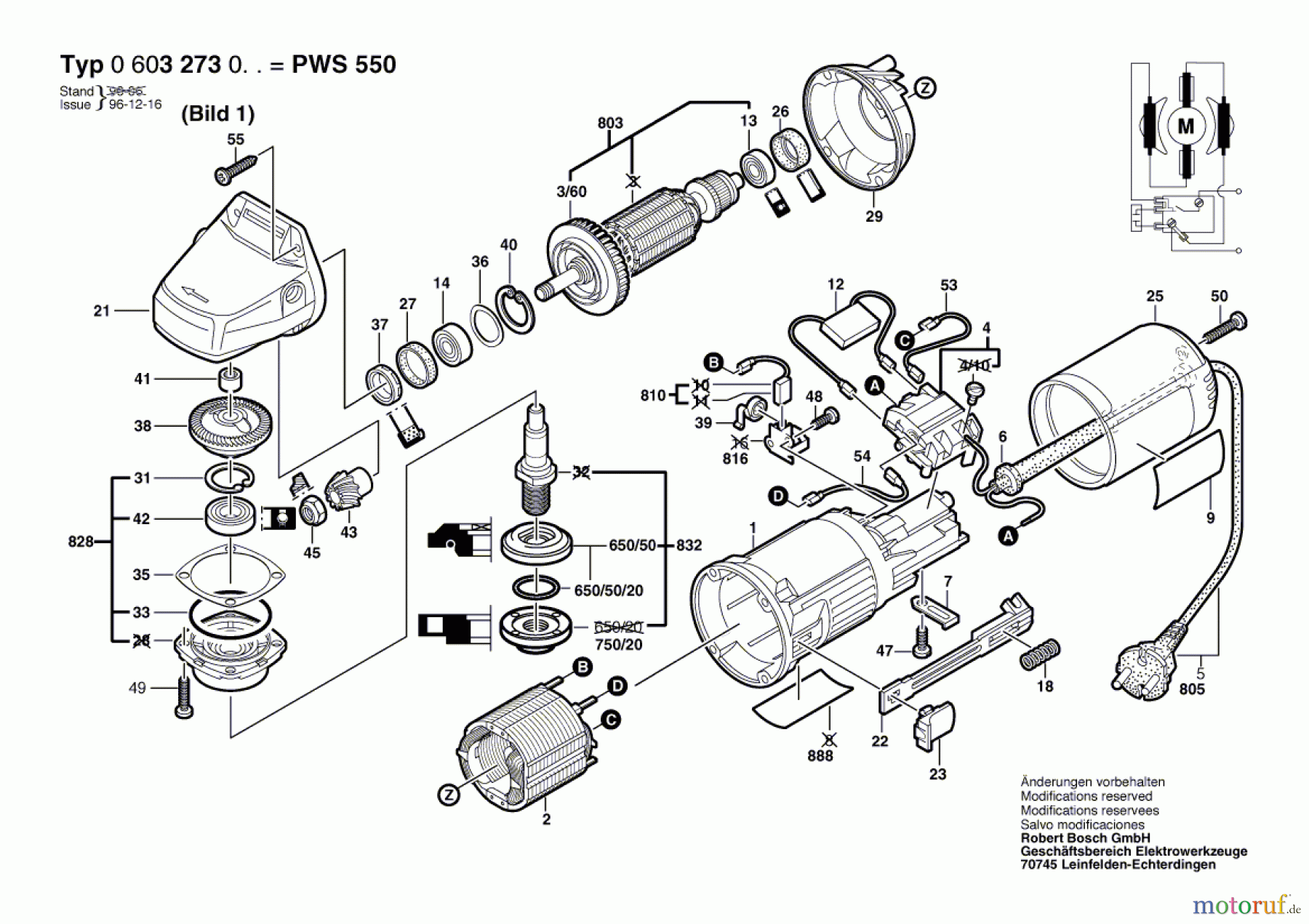 Bosch Werkzeug Hw-Winkelschleifer PWS 550 Seite 1