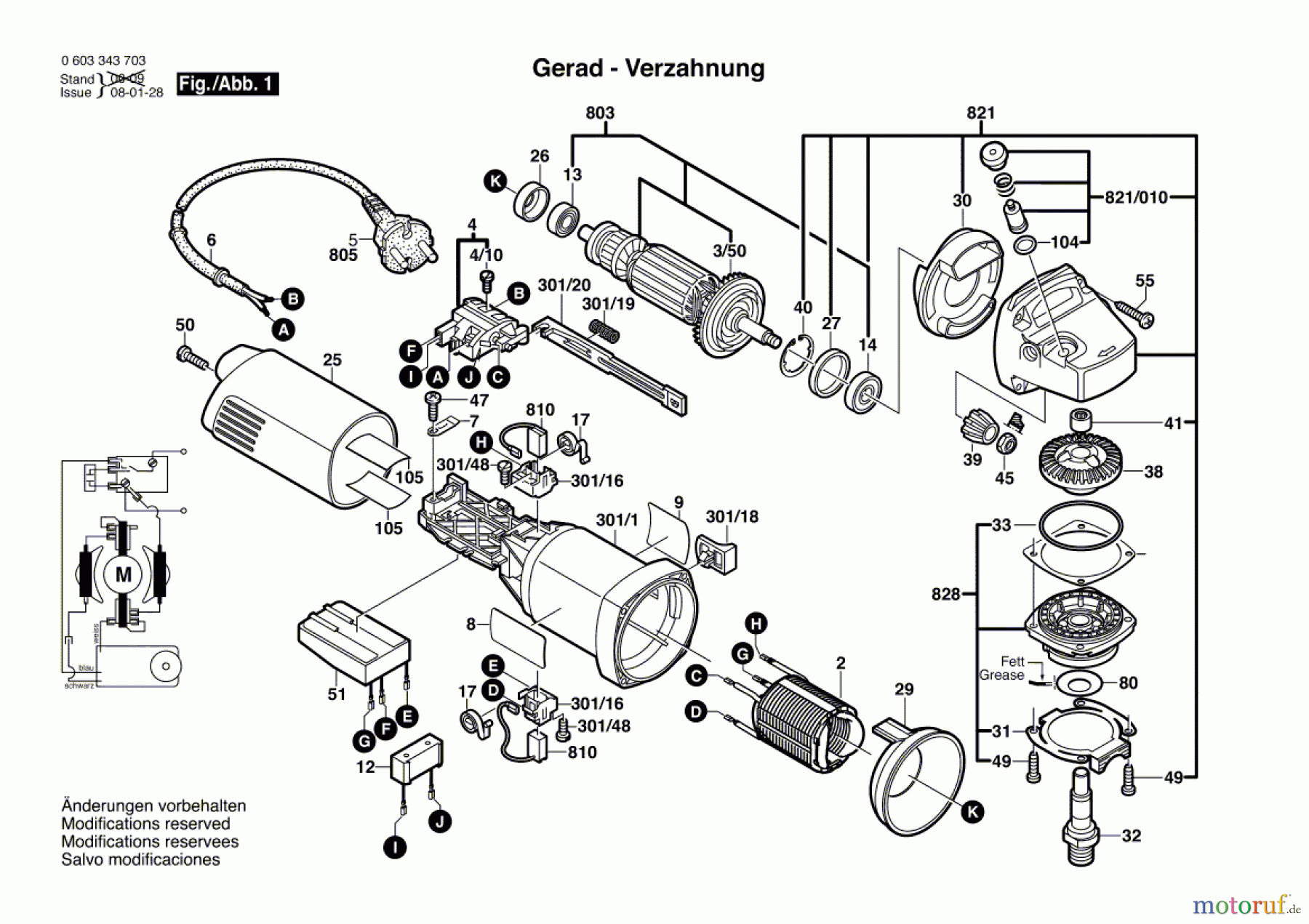 Bosch Werkzeug Winkelschleifer PWS 10-125 CE Seite 1