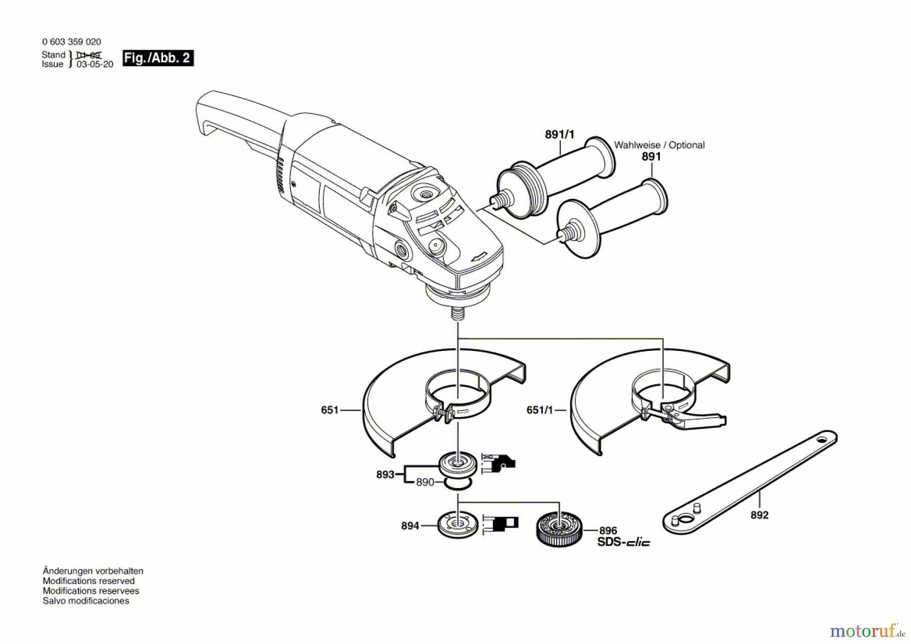 Bosch Werkzeug Winkelschleifer PWS 1900 Seite 2