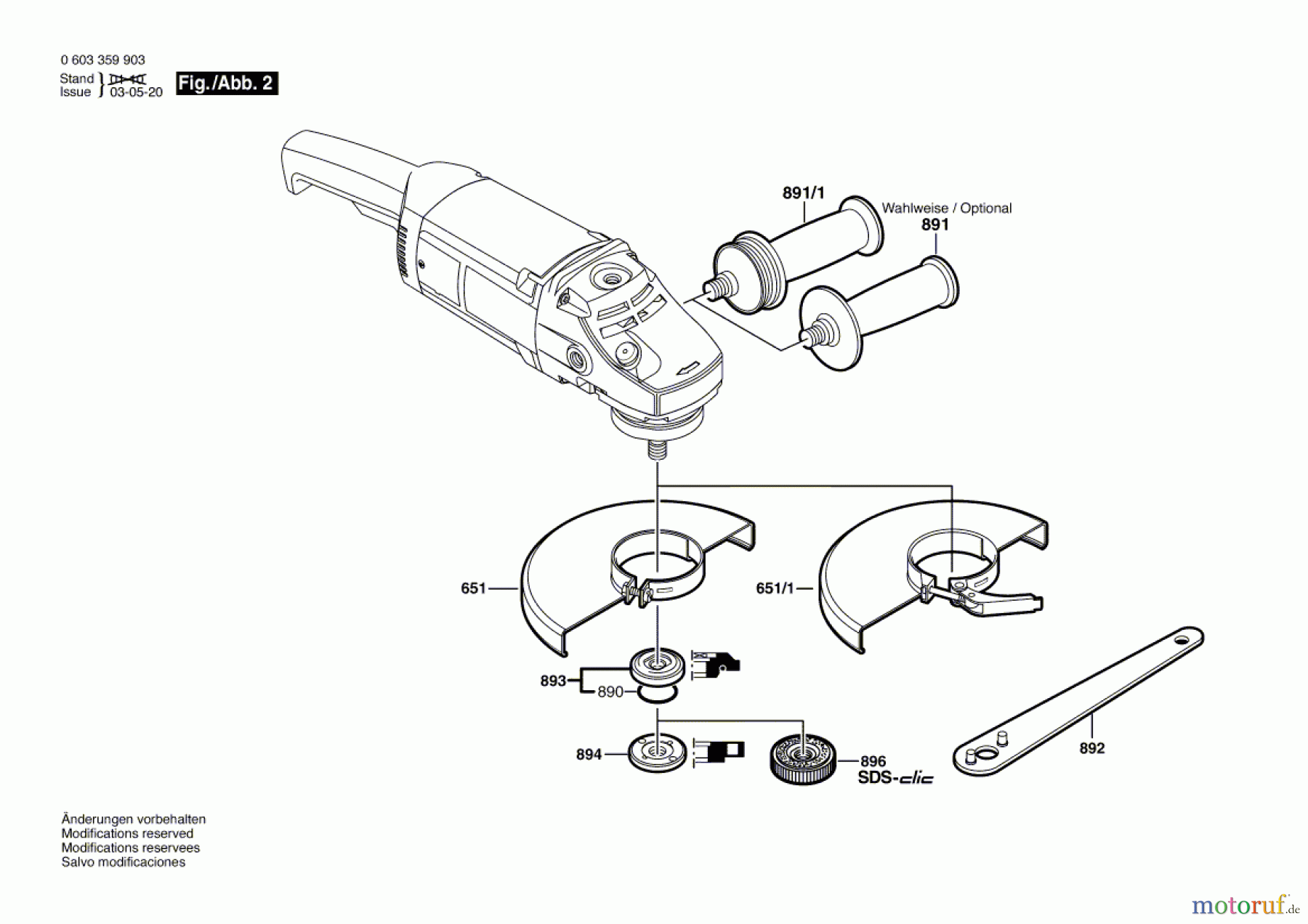 Bosch Werkzeug Winkelschleifer PWS 20-230 Seite 2