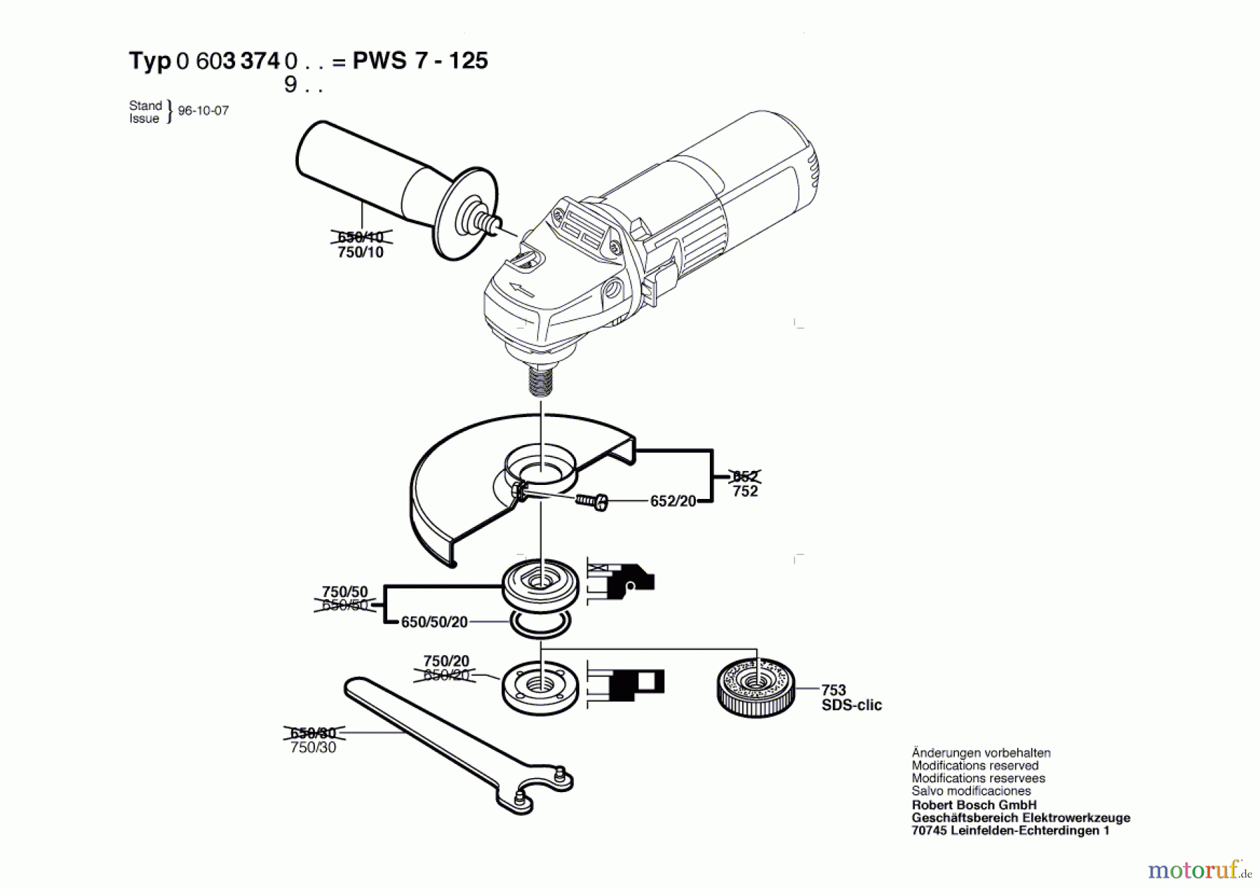 Bosch Werkzeug Winkelschleifer PWS 7-125 Seite 2