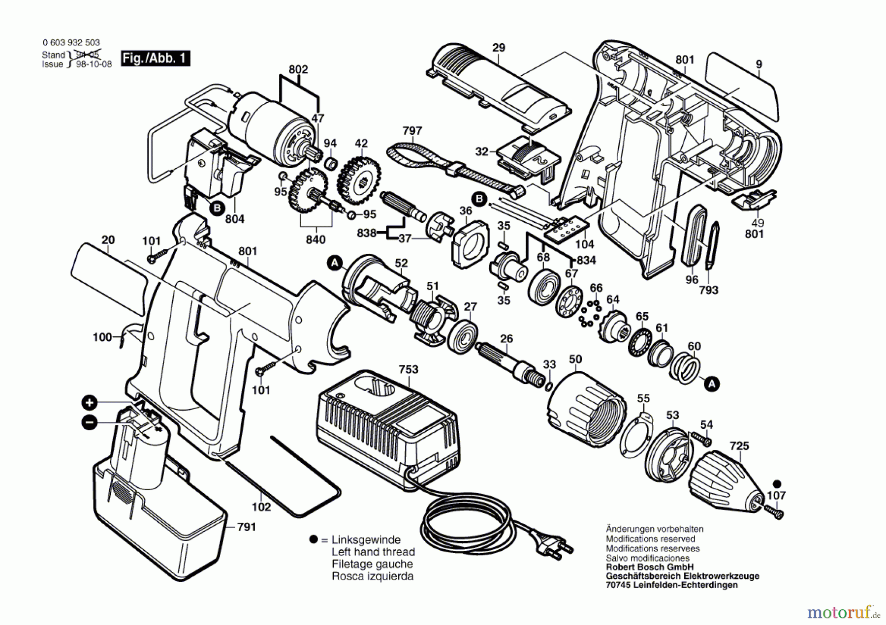 Bosch Akku Werkzeug Hw-Akku-Schrauber PSR 12 VES-2 Seite 1