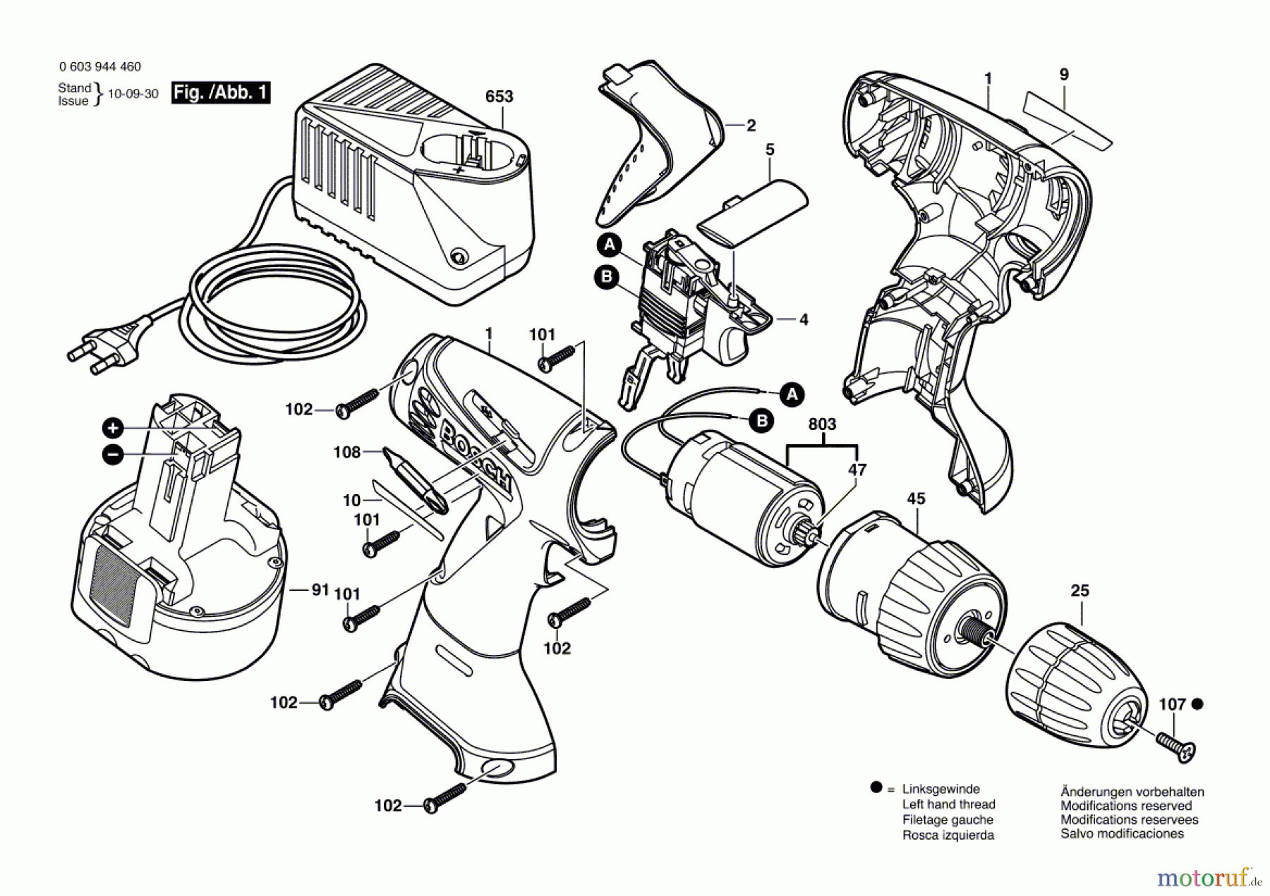 Bosch Akku Werkzeug Akku-Bohrmaschine PSR 1440 Seite 1