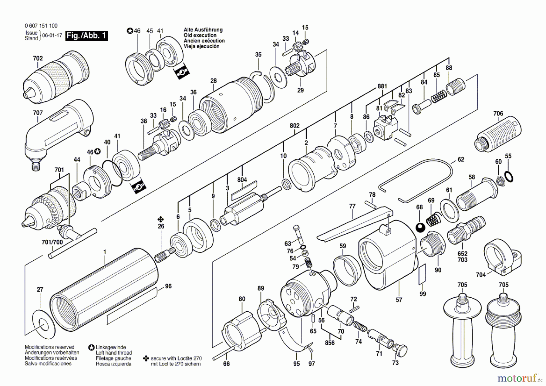 Bosch Werkzeug Bohrmaschine 370 WATT-SERIE Seite 1