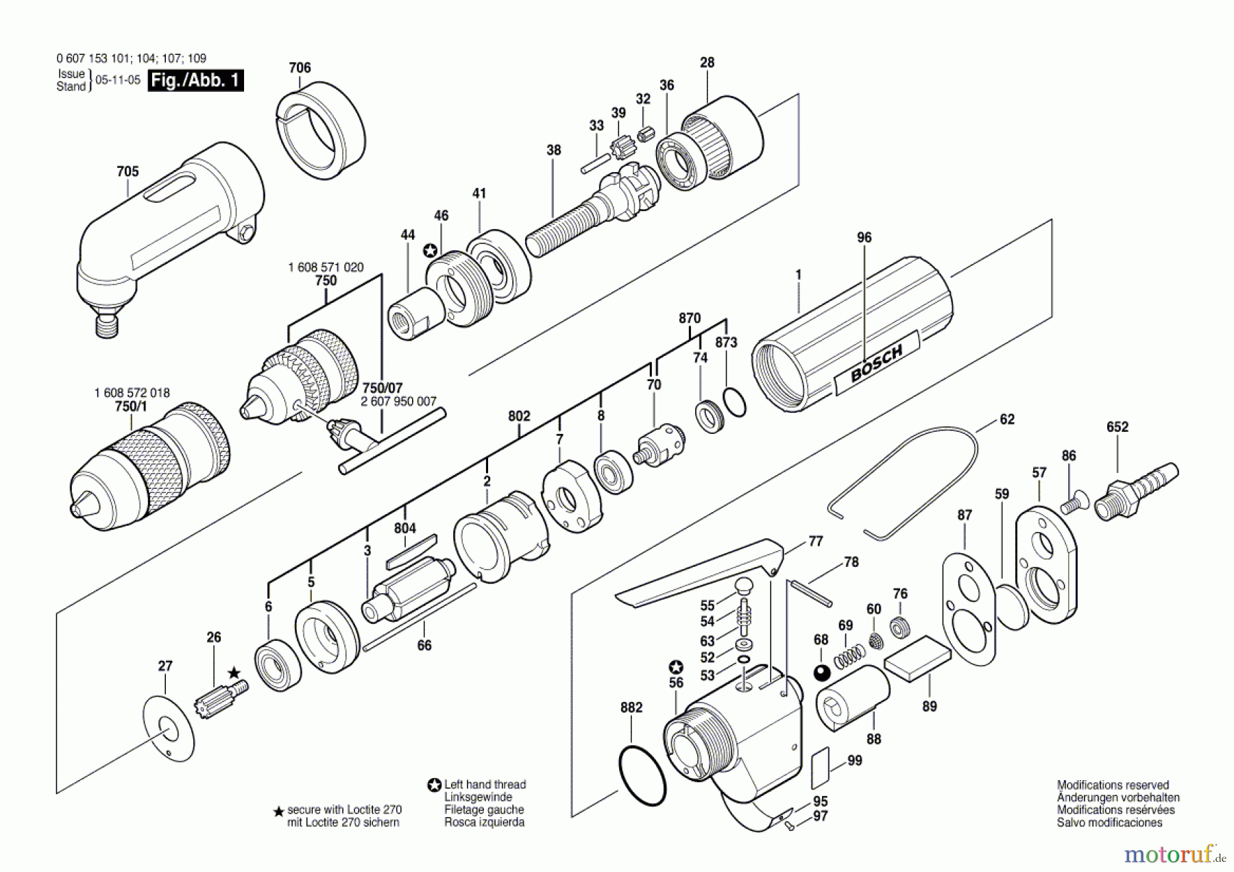 Bosch Werkzeug Pw-Bohrmaschine-Ind 180 WATT-SERIE Seite 1
