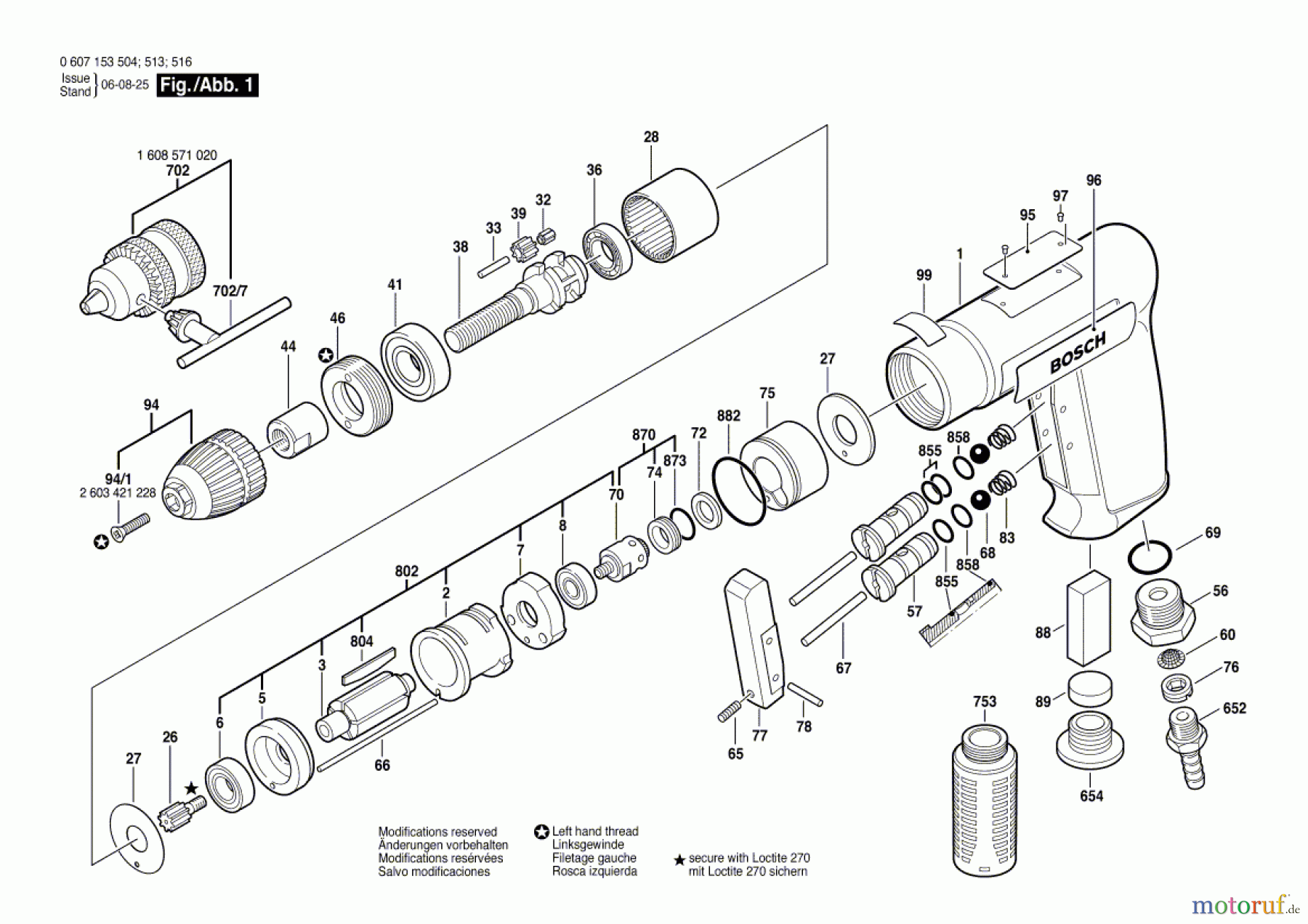 Bosch Werkzeug Bohrmaschine 180 WATT-SERIE Seite 1