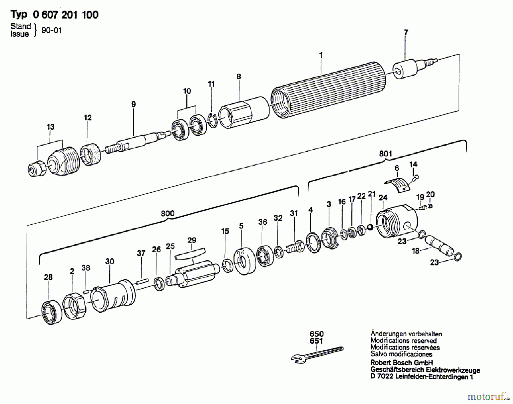 Bosch Werkzeug Hf-Geradschleifer GERADSCHLEIFER ---- Seite 1