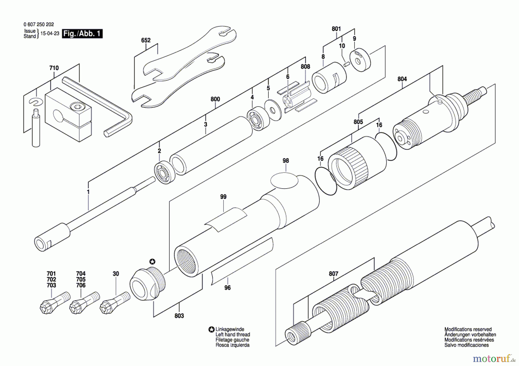  Bosch Werkzeug Pw-Geradschleifer 50 WATT-SERIE Seite 1