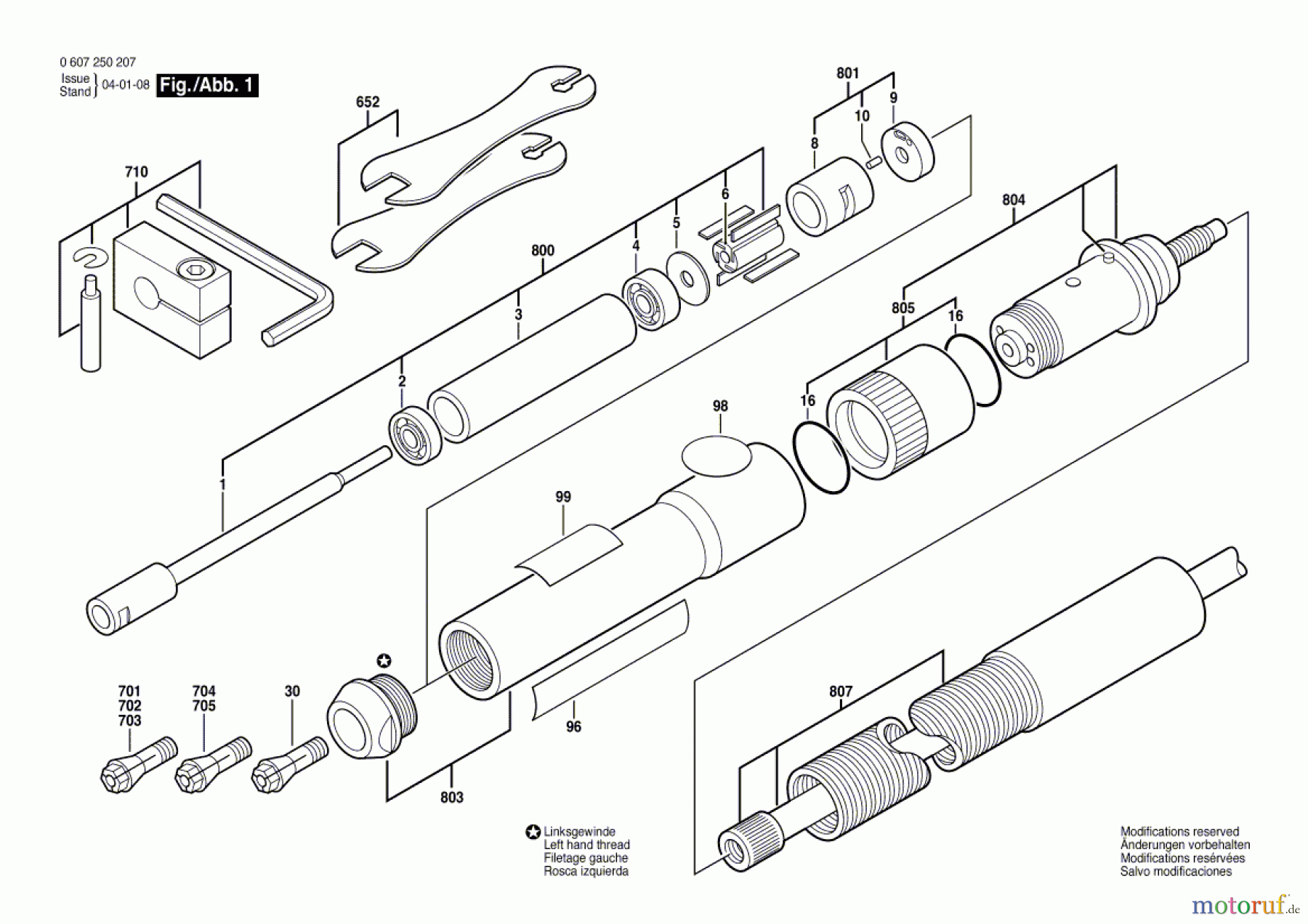  Bosch Werkzeug Pw-Geradschleifer 50 WATT-SERIE Seite 1