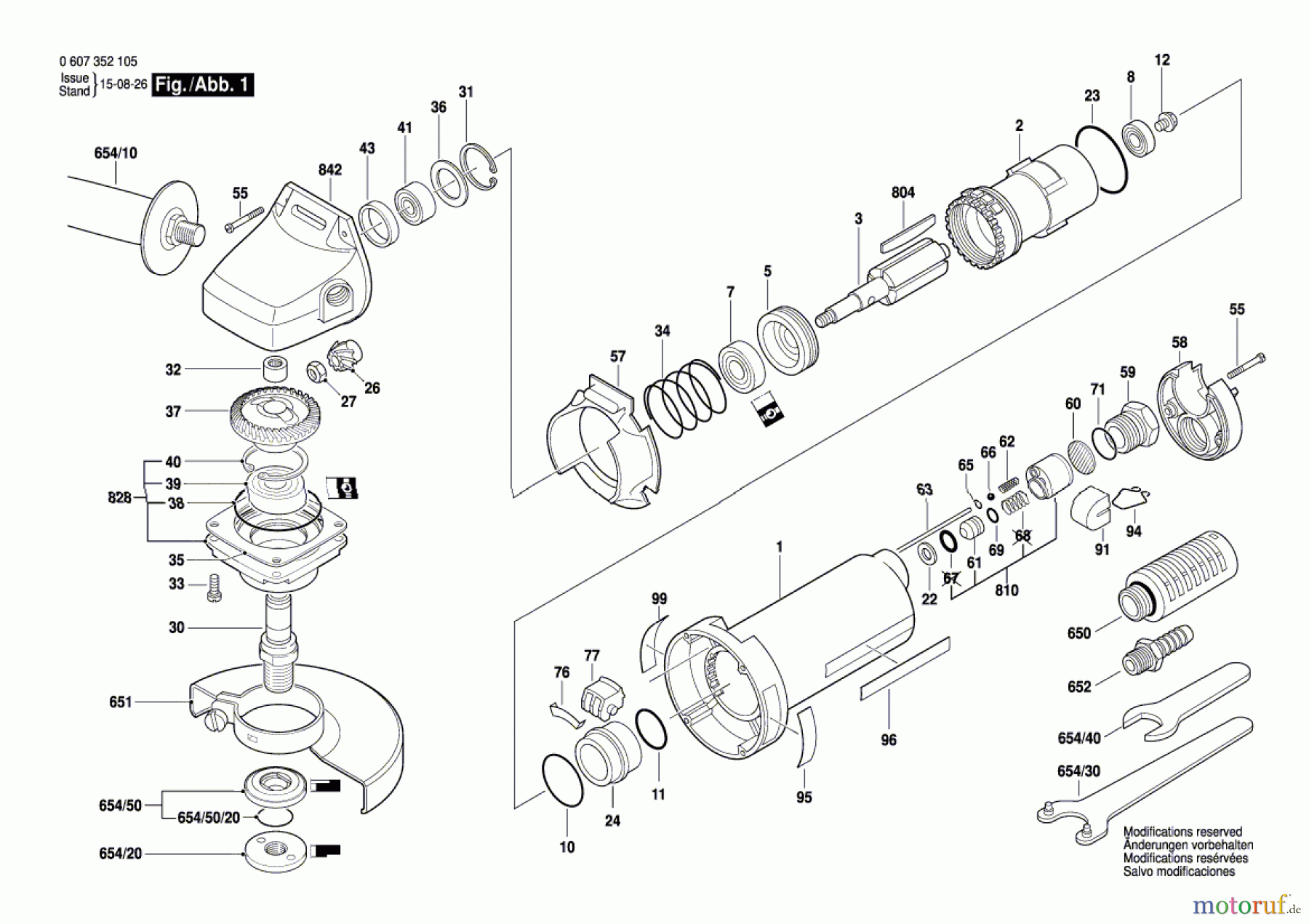 Bosch Werkzeug Pw-Winkelschleifer 550 WATT-SERIE Seite 1