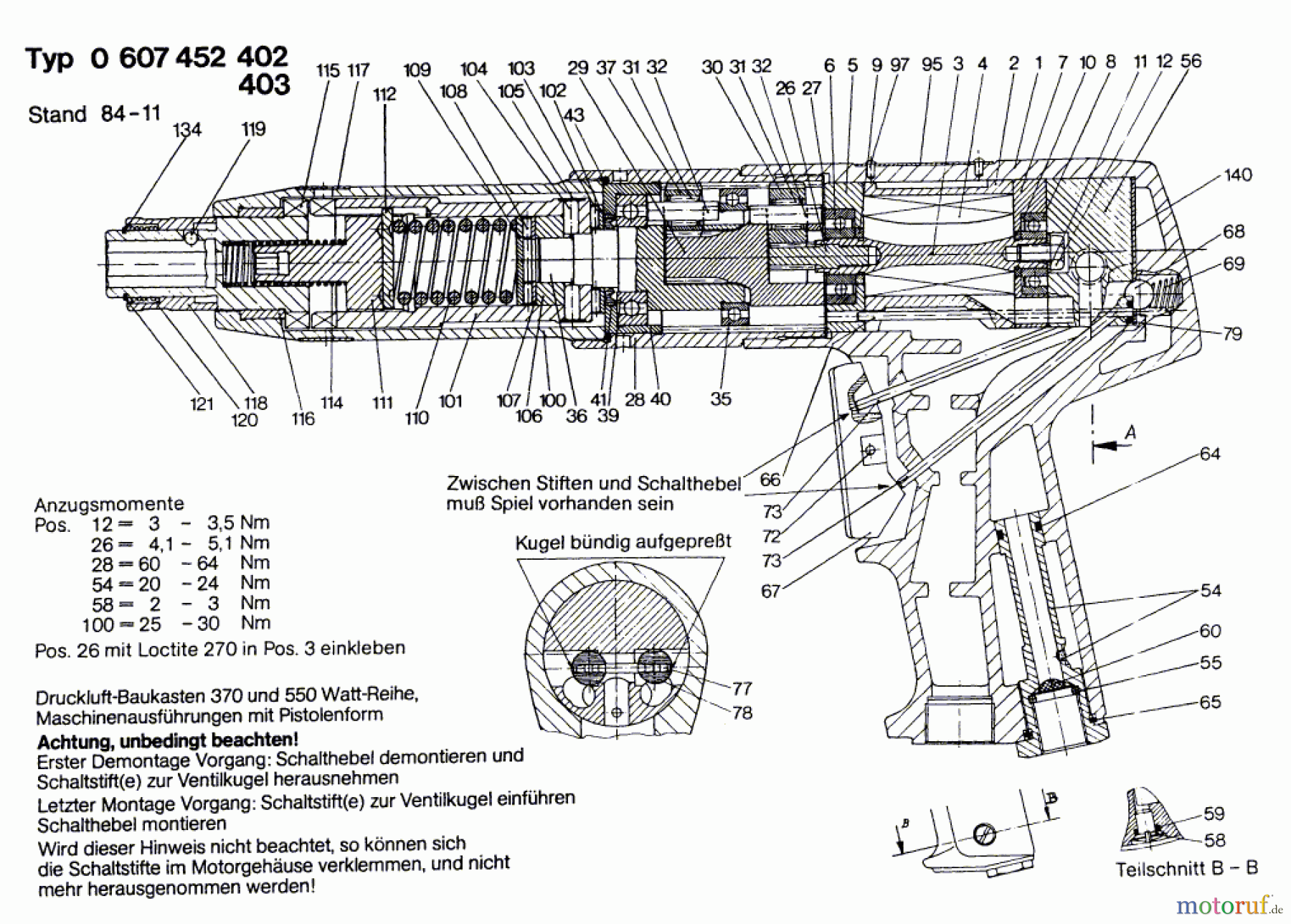  Bosch Werkzeug Pw-Schrauber-Ind 550 WATT-SERIE Seite 1