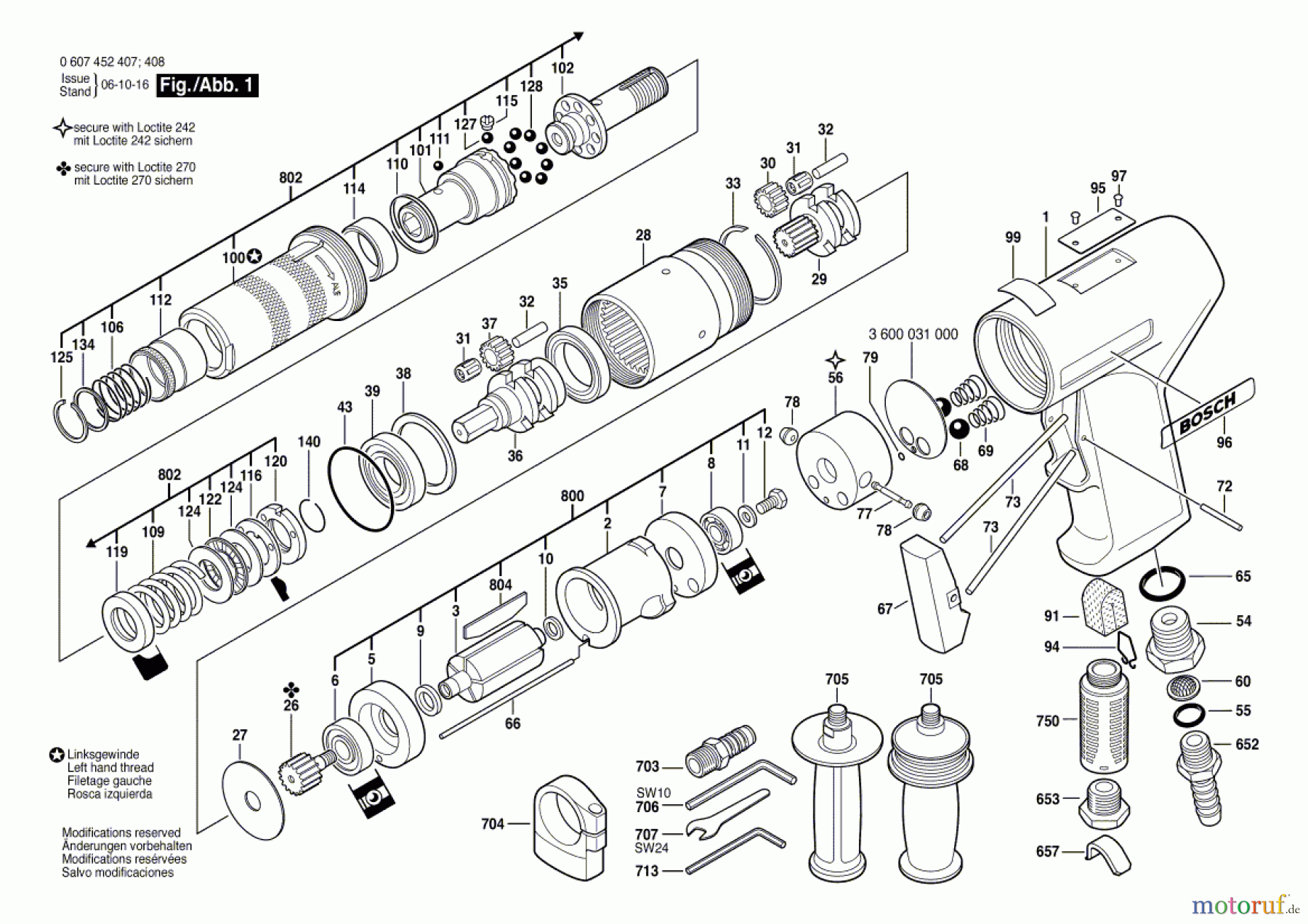 Bosch Werkzeug Pw-Schrauber-Ind 550 WATT-SERIE Seite 1