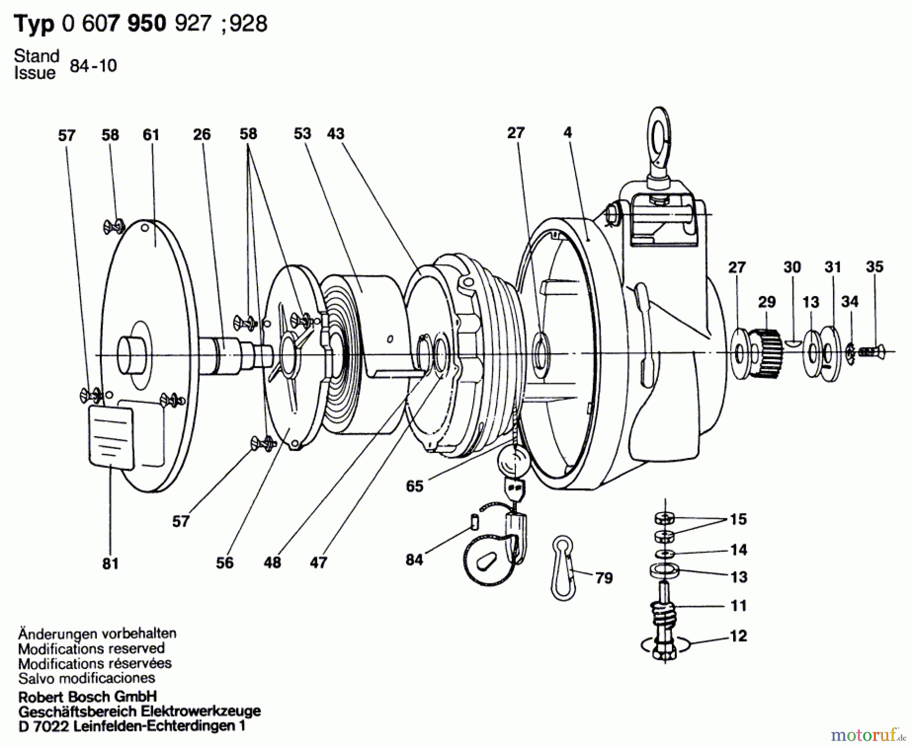  Bosch Werkzeug Federzug ---- Seite 1