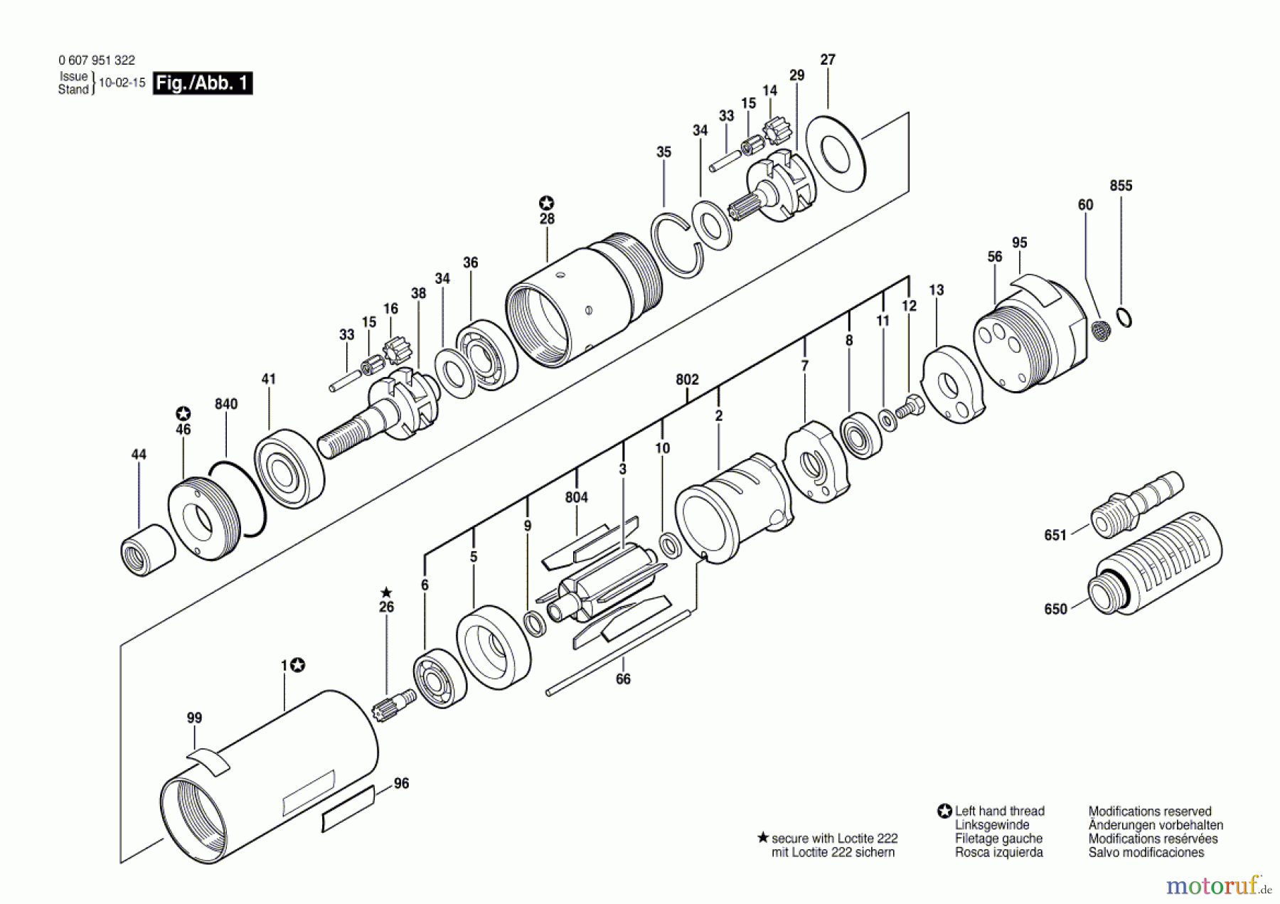  Bosch Werkzeug Einbaumotor 370 WATT-SERIE Seite 1