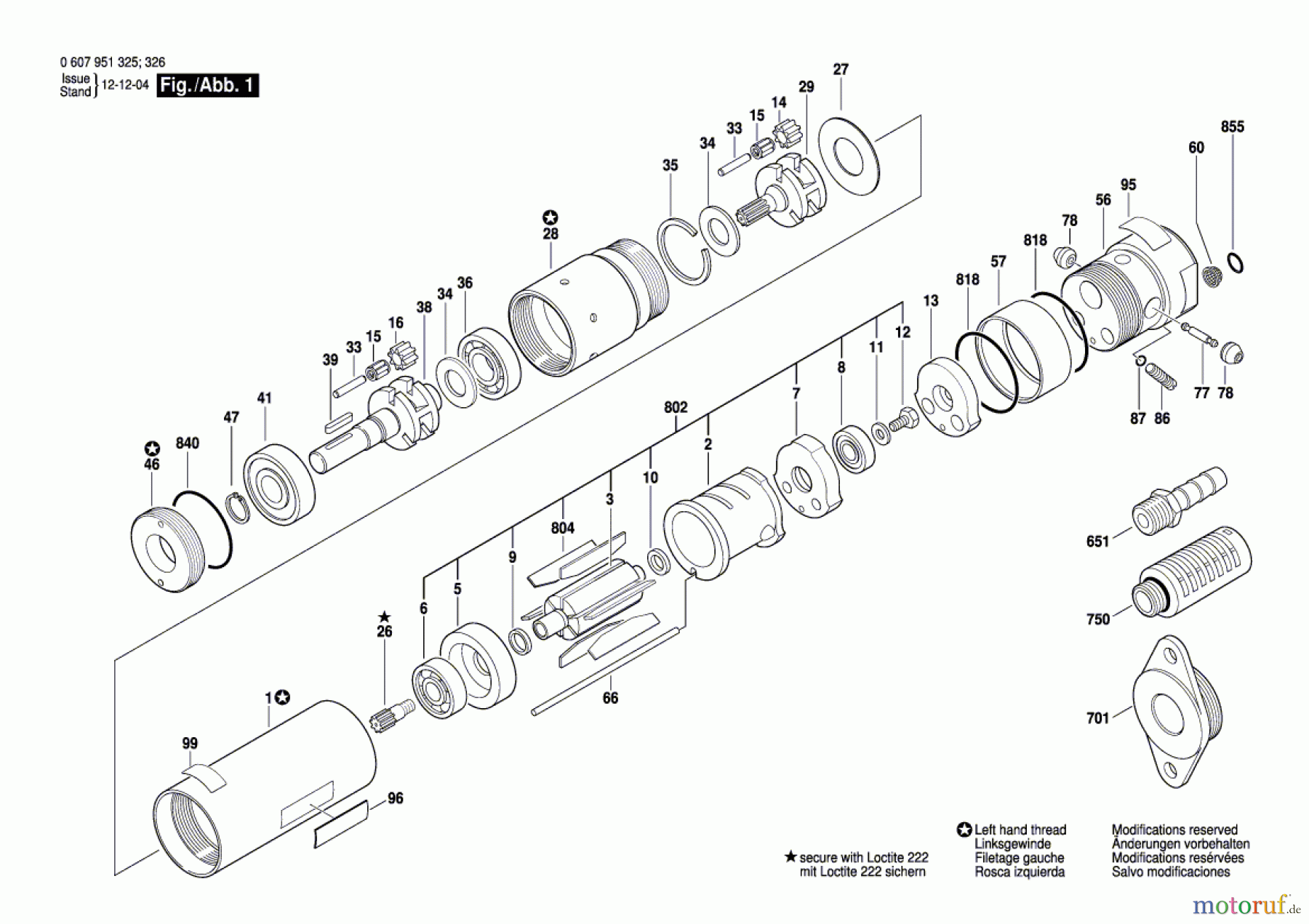 Bosch Werkzeug Einbaumotor 370 WATT-SERIE Seite 1