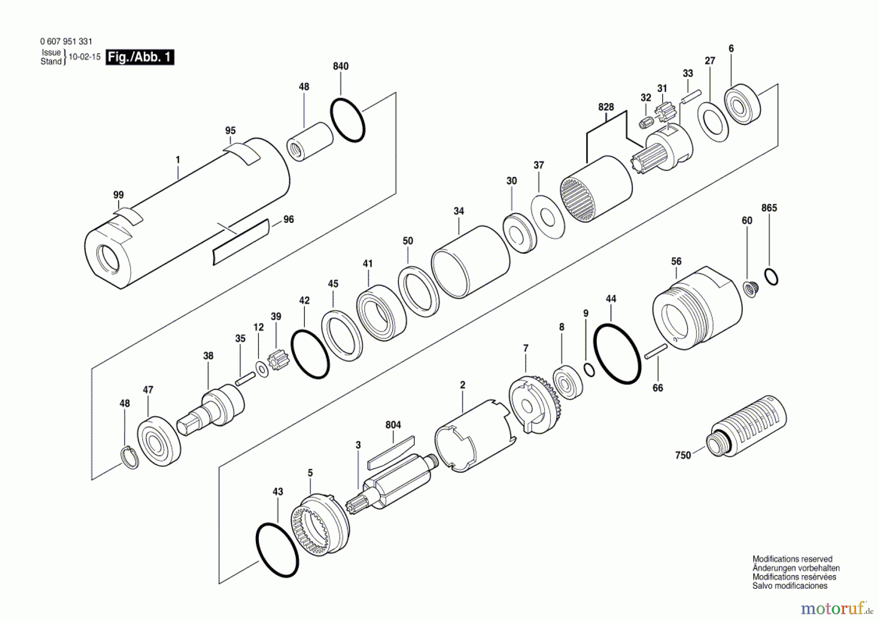 Bosch Werkzeug Einbaumotor 370 WATT-SERIE Seite 1