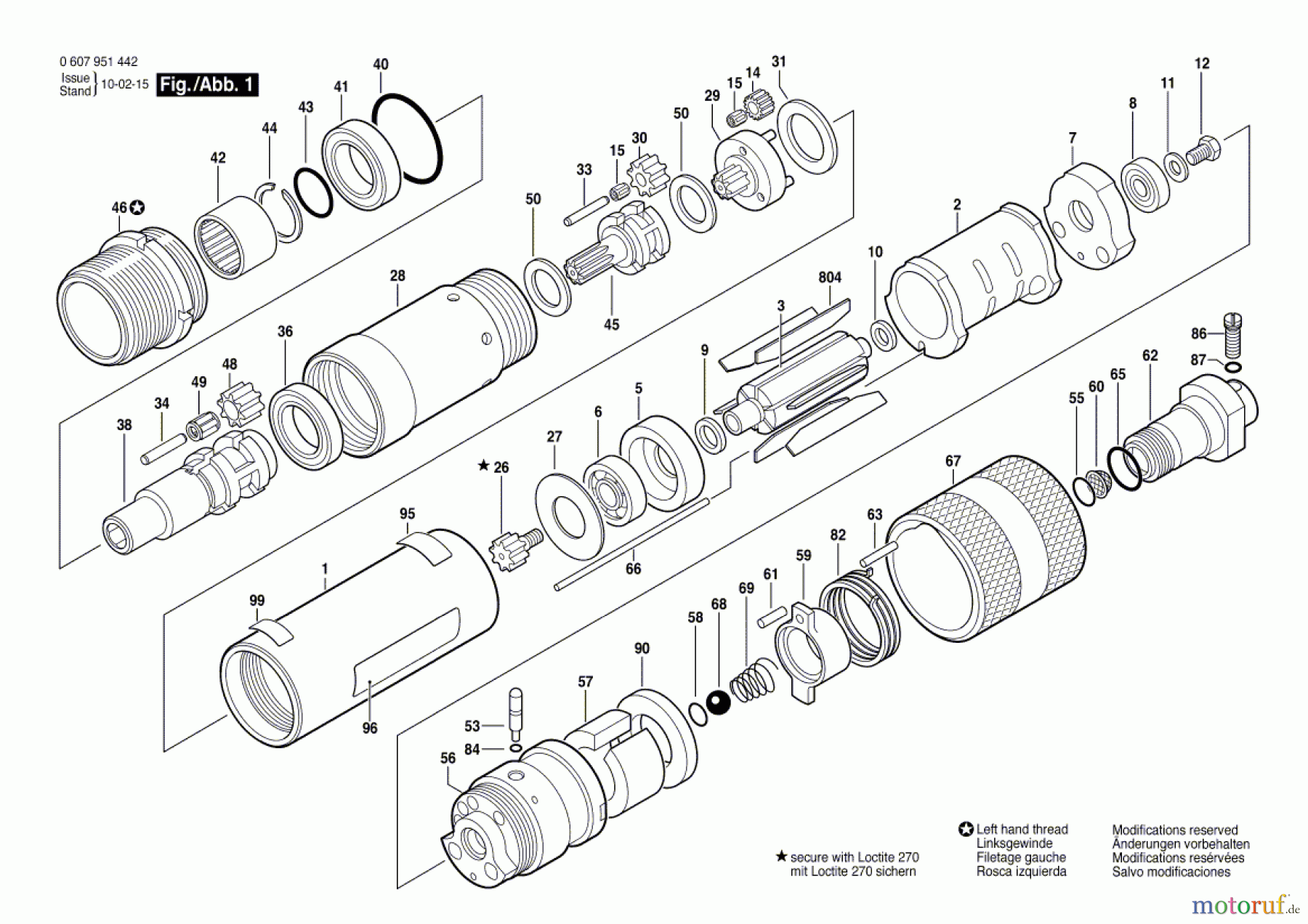 Bosch Werkzeug Einbaumotor 370 WATT-SERIE Seite 1